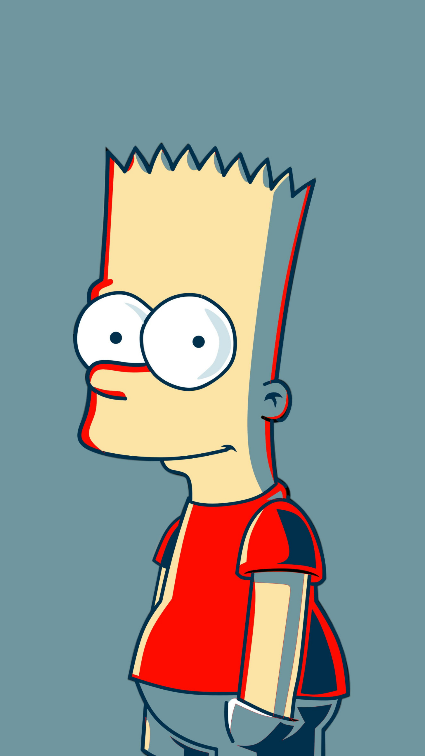 Bart Simpson Wallpaper 4K, Minimalist, The Simpsons