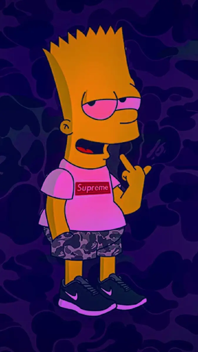 Bart simpson supreme wallpaper
