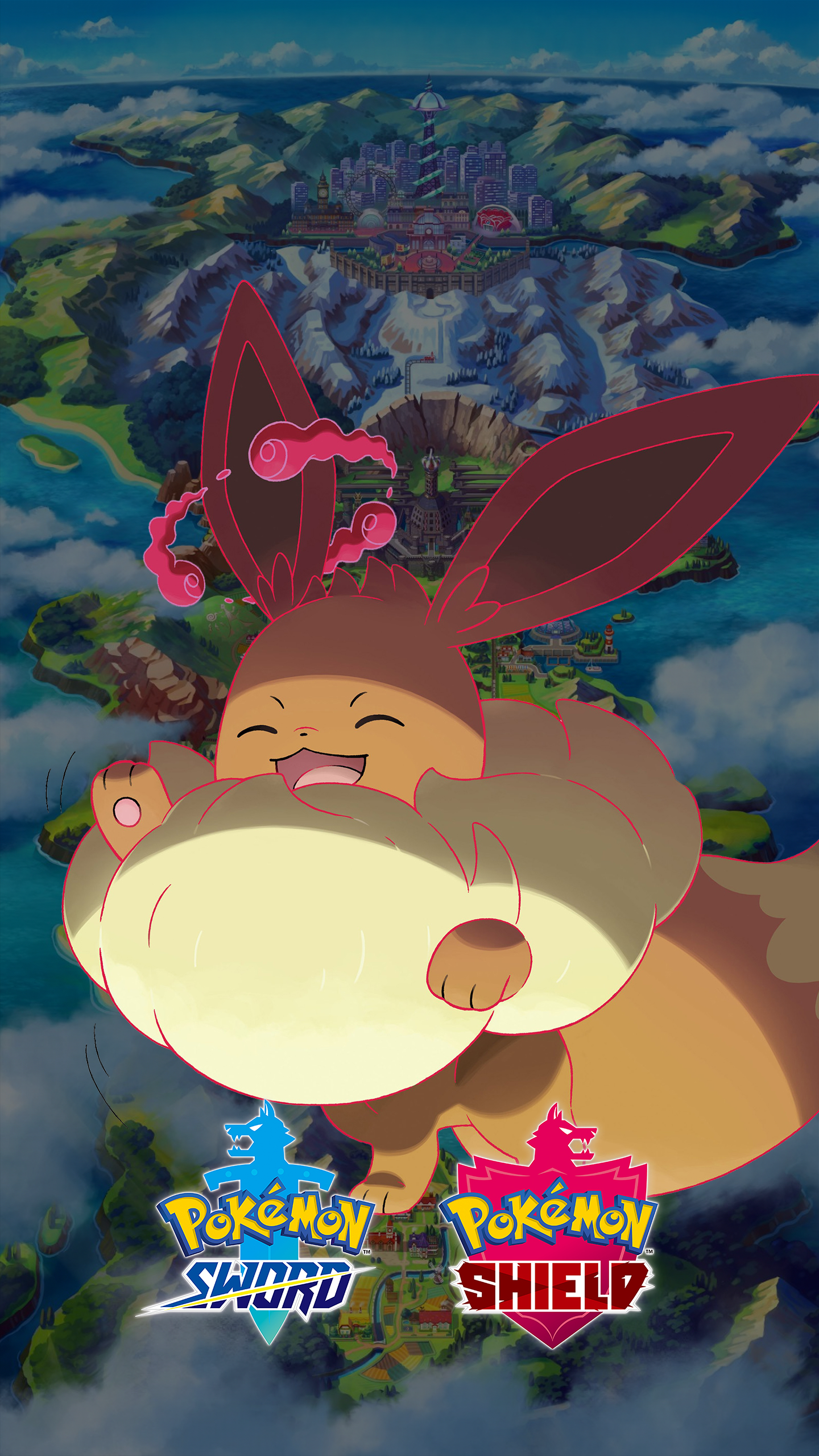 Pokemon Sword and Shield Gigantamax Eevee Wallpaper with Monocle