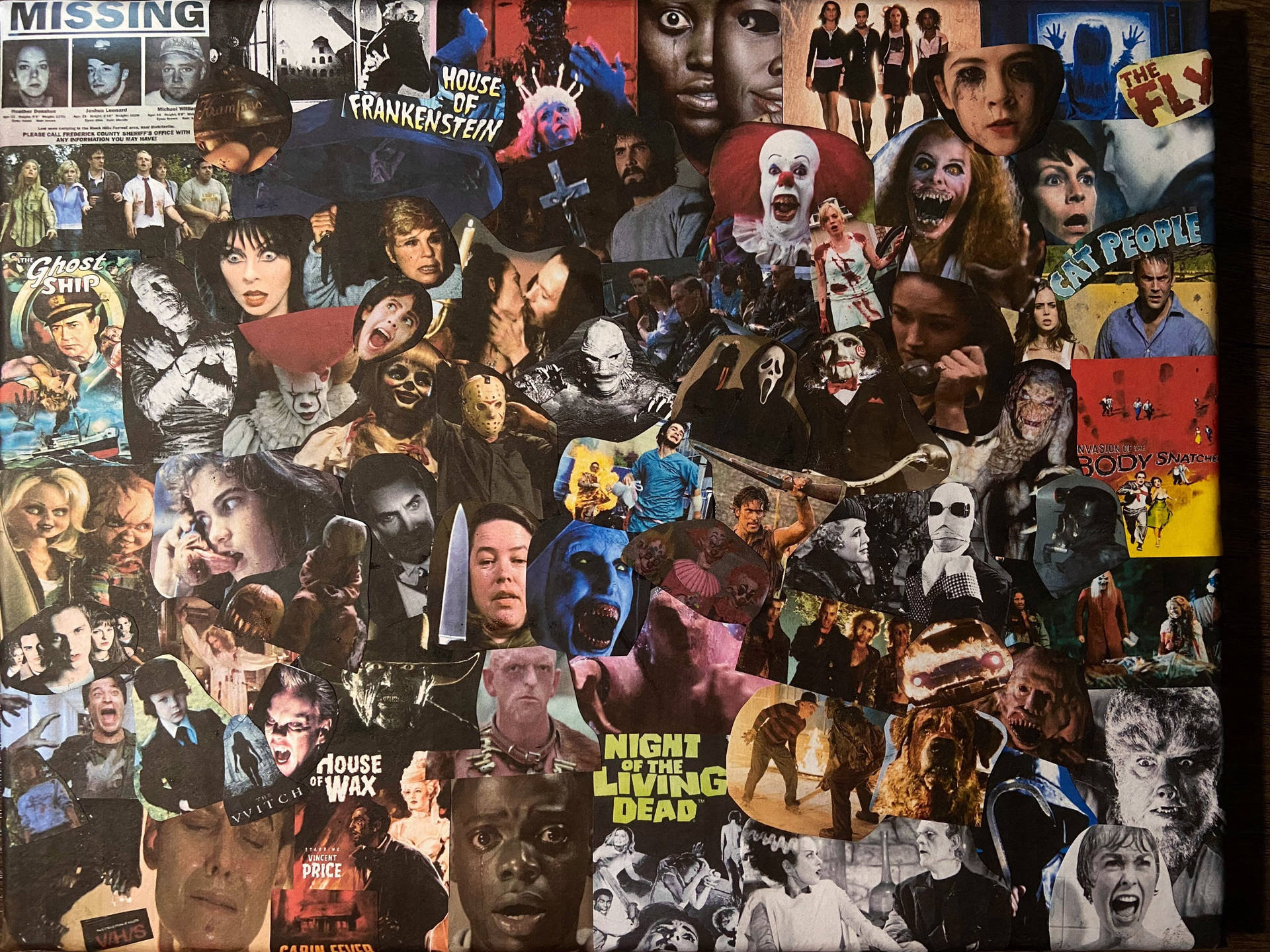 Horror Movie Collage Wallpaper