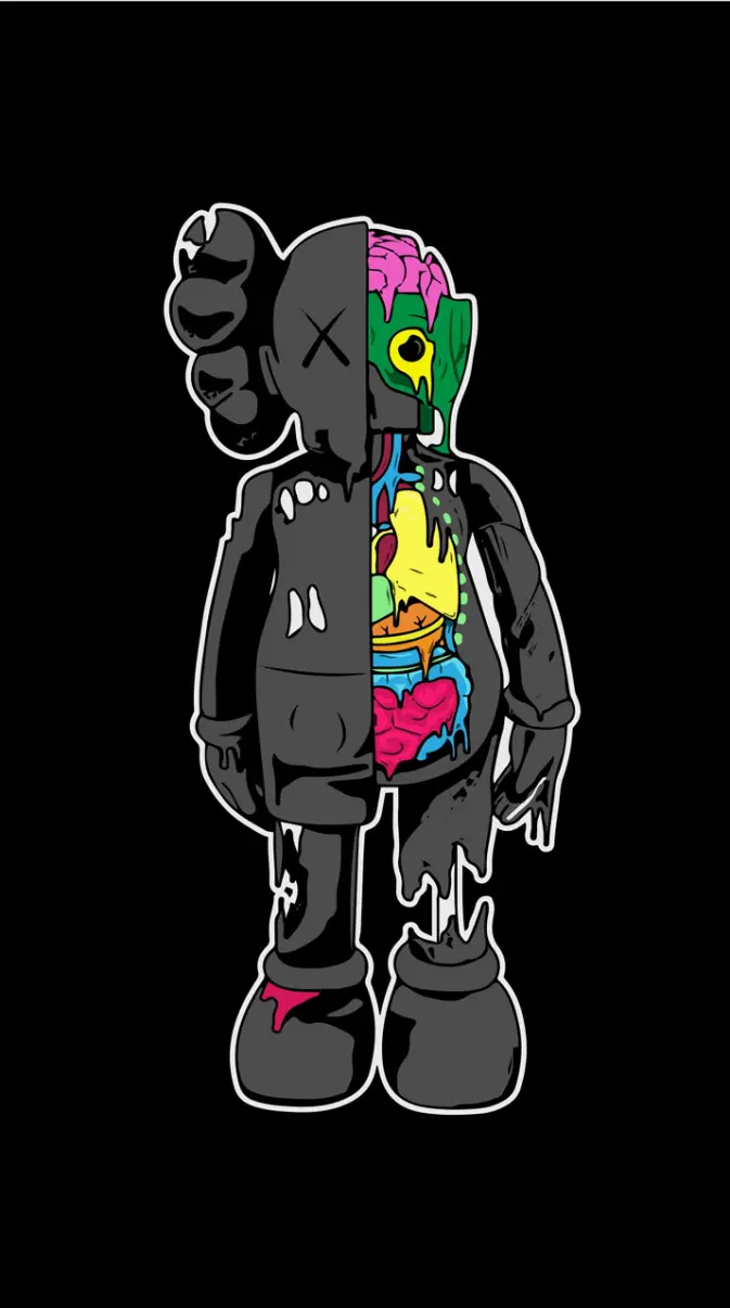 Kaws graffiti wallpaper