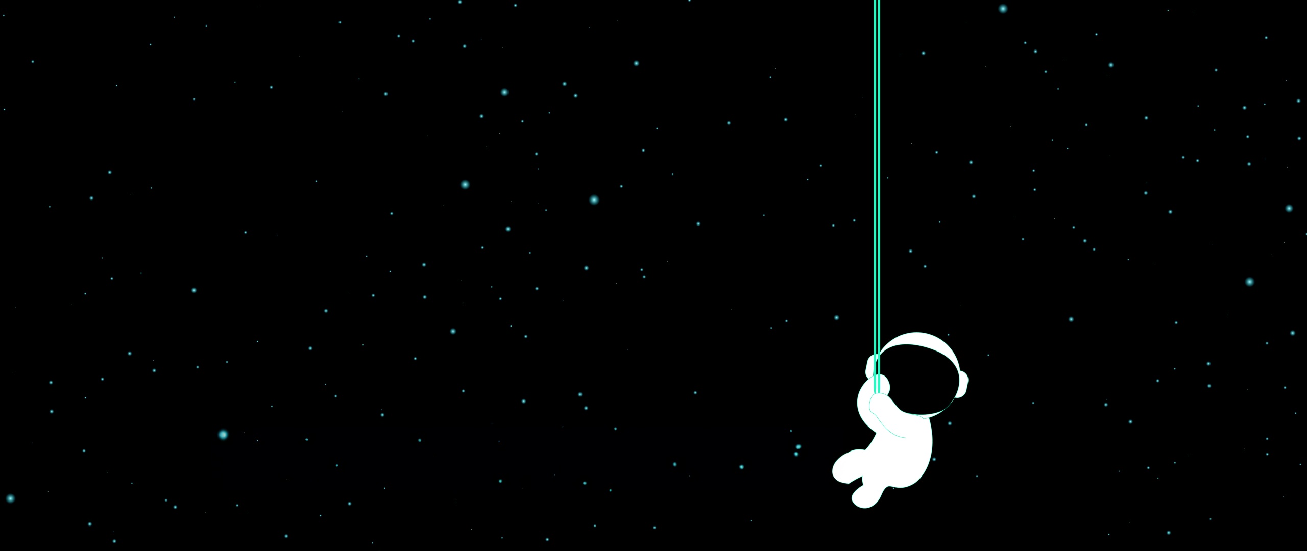 Cute astronaut Wallpaper 4K, Hanging, 8K, Black background, 5K