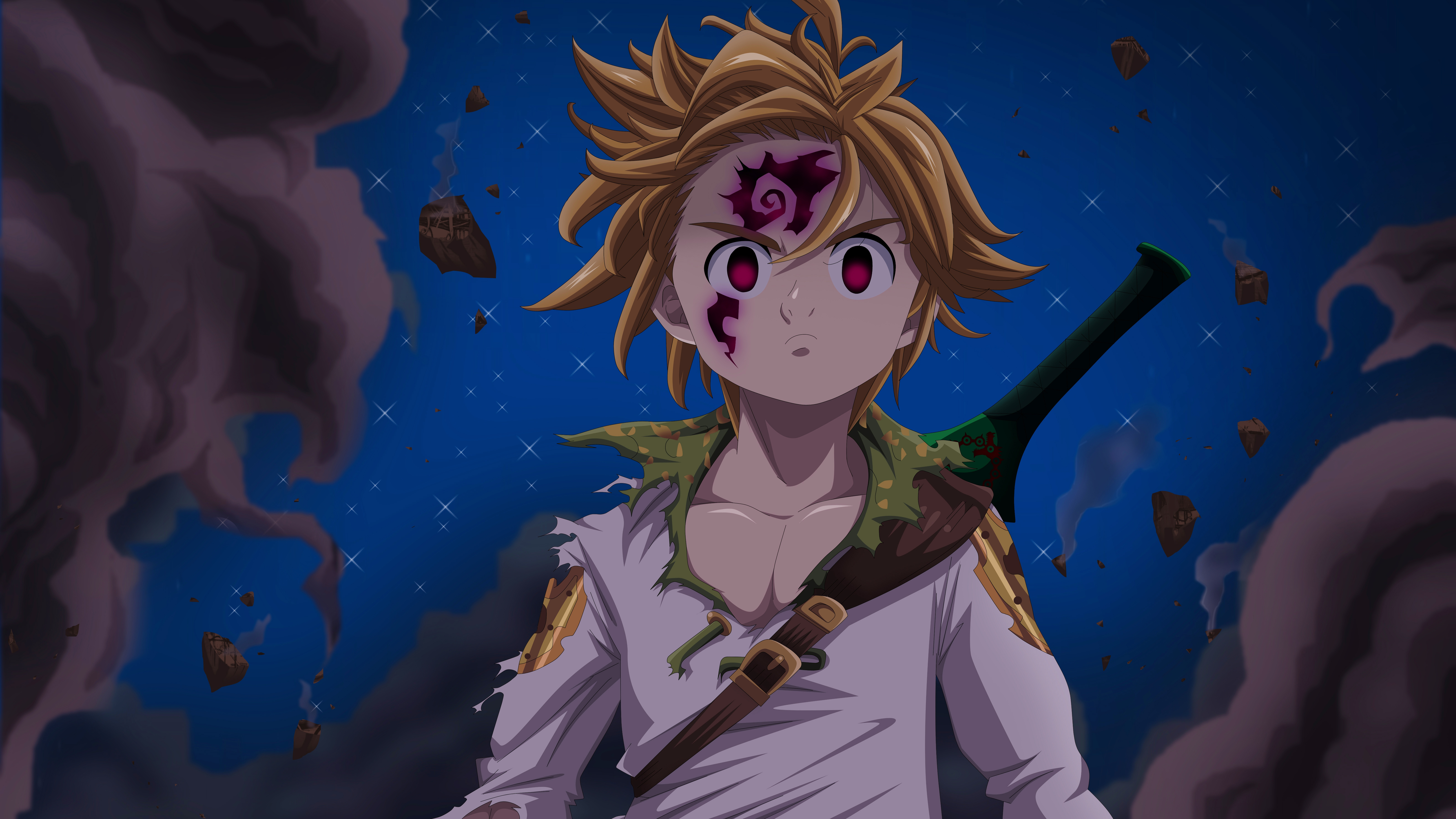Meliodas in 8K: The Seven Deadly Sins Ultra HD Wallpaper