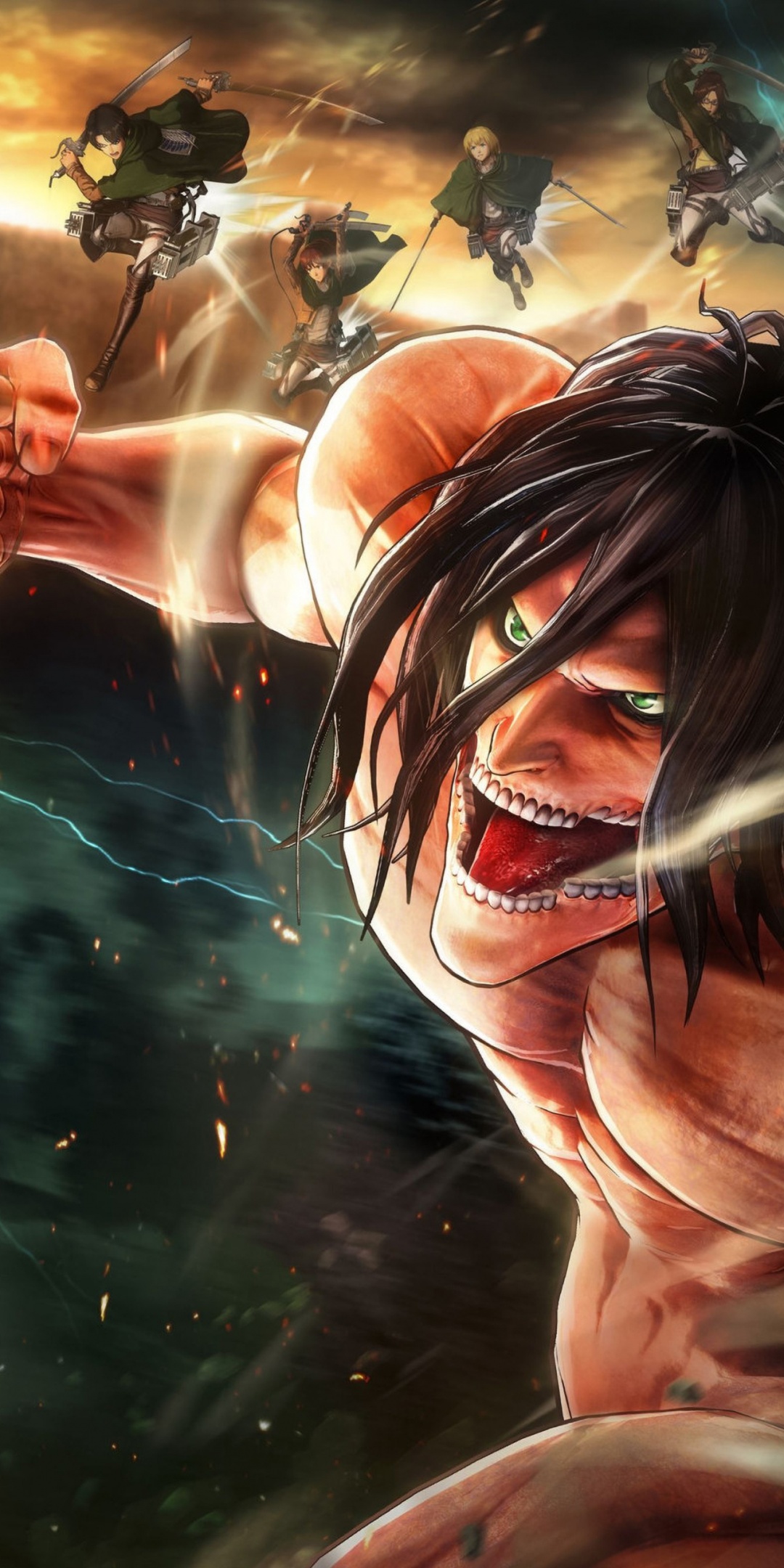 Attack on Titan Wallpaper 4K, Final battle, Shingeki no Kyojin