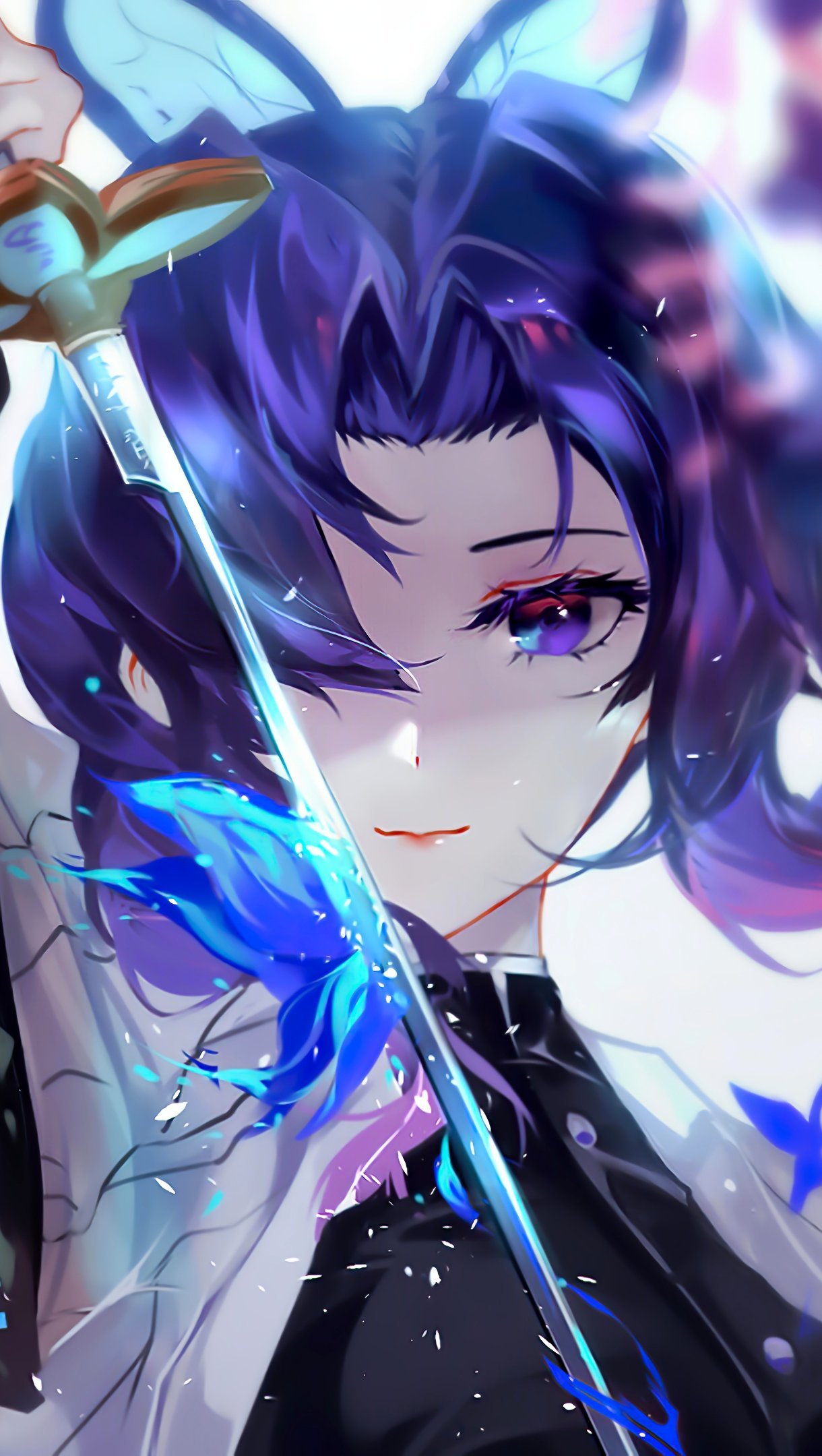 Shinobu from Demon Slayer Anime Wallpaper 4k for iPhone and Mobile Phone