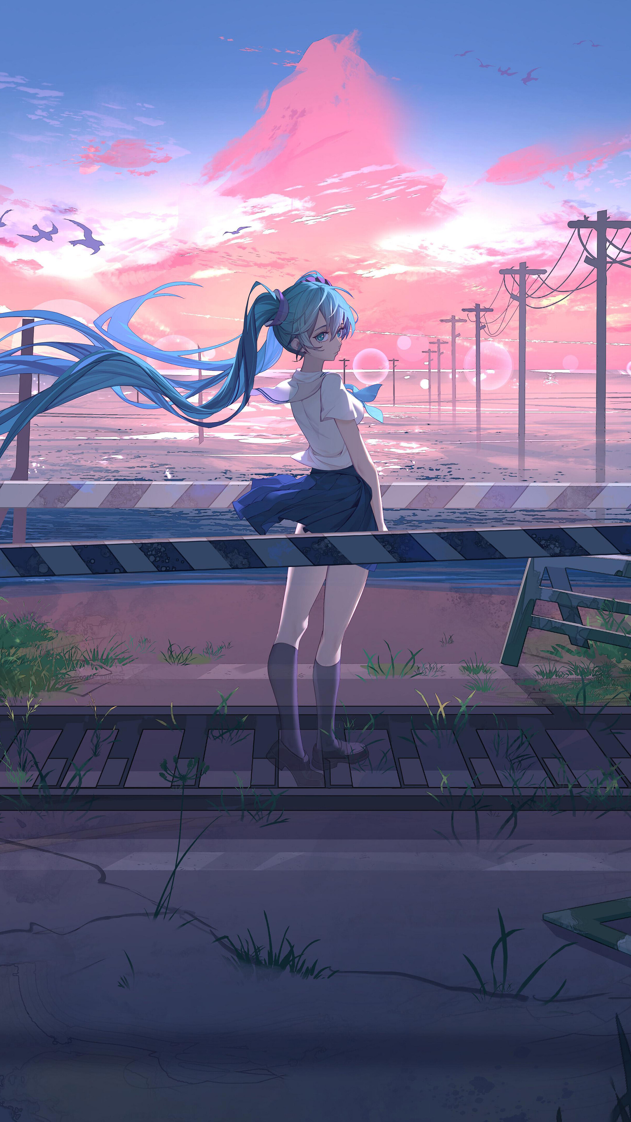 Hatsune Miku Sunrise Wallpaper 4K 8K HD PC f