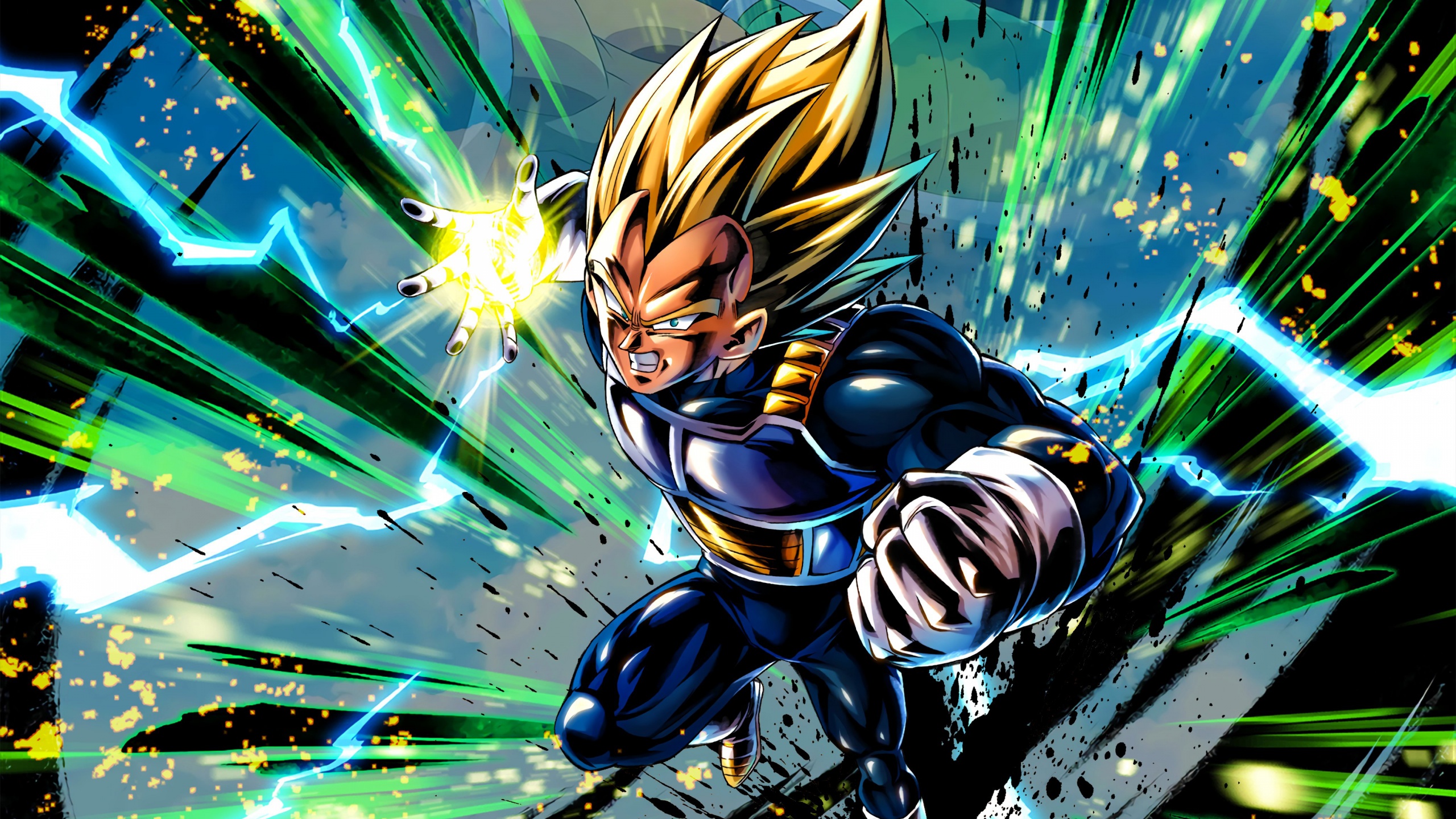 Super Saiyan Wallpaper 4K, Vegeta, Dragon Ball Legends