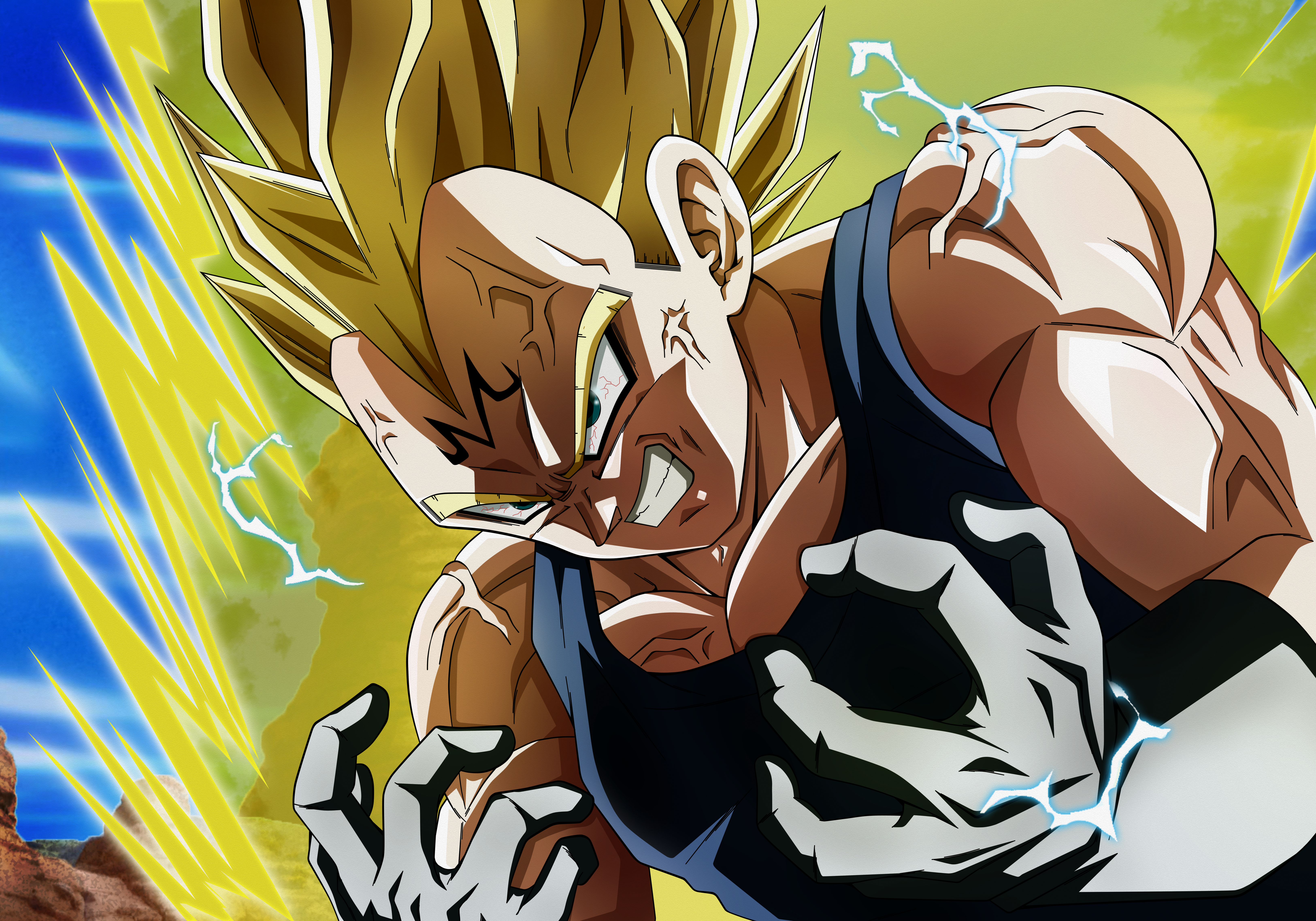 Download Vegeta (Dragon Ball) Anime Dragon Ball Super Majin Vegeta 4k Ultra HD Wallpaper