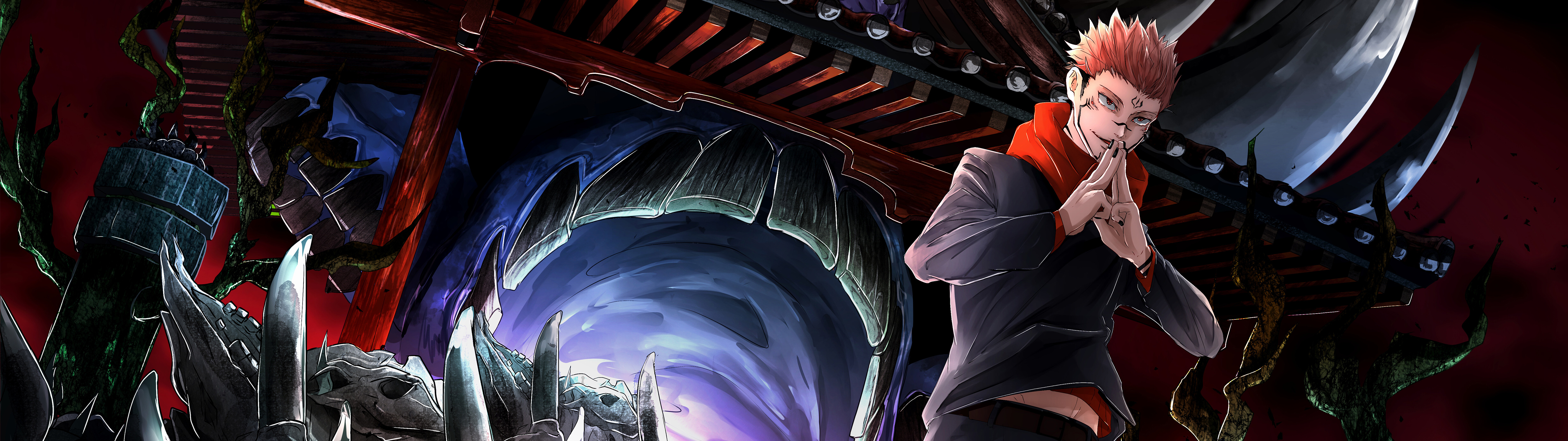 Jujitsu Kaisen Ultrawide Wallpaper [5120x1440]