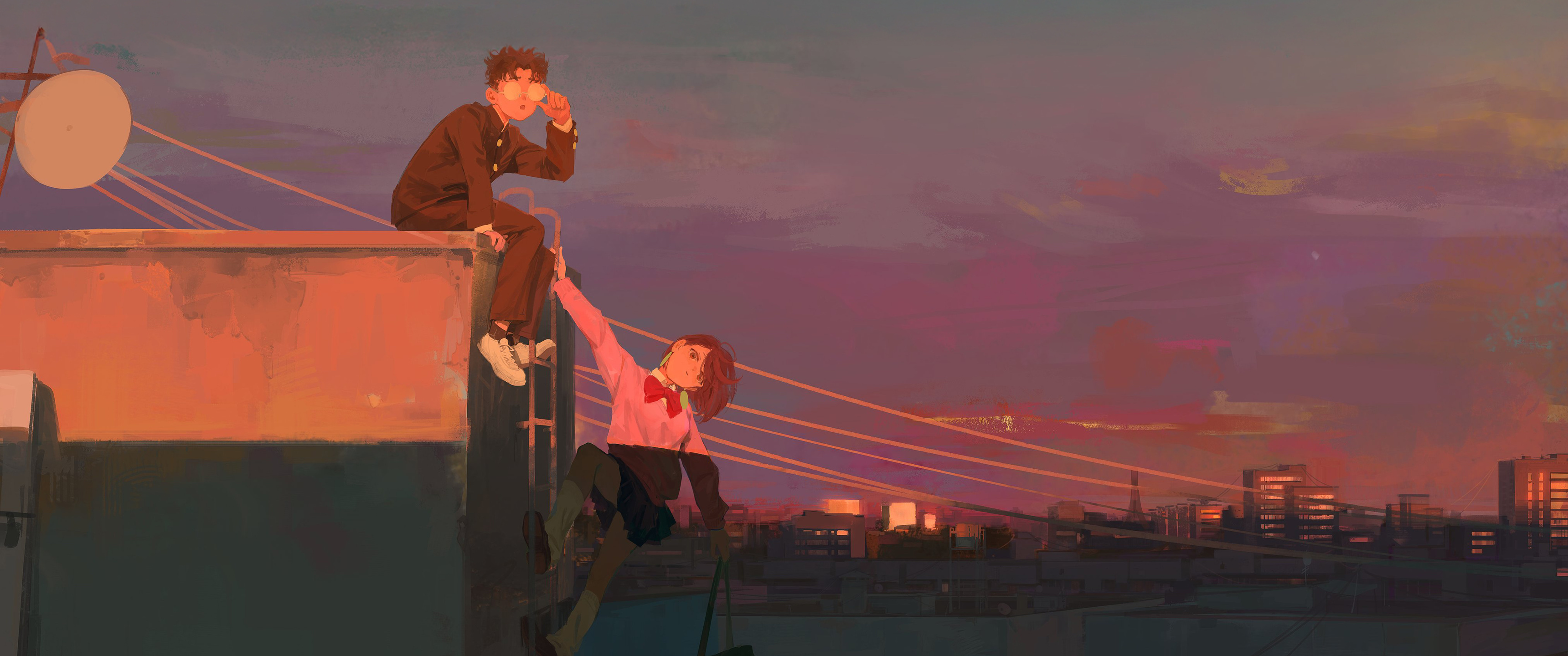 Dandadan Anime Tv Series UltraWide Quad HD 1440P , HD 4k Wallpaper Image, Background, Photos and Picture