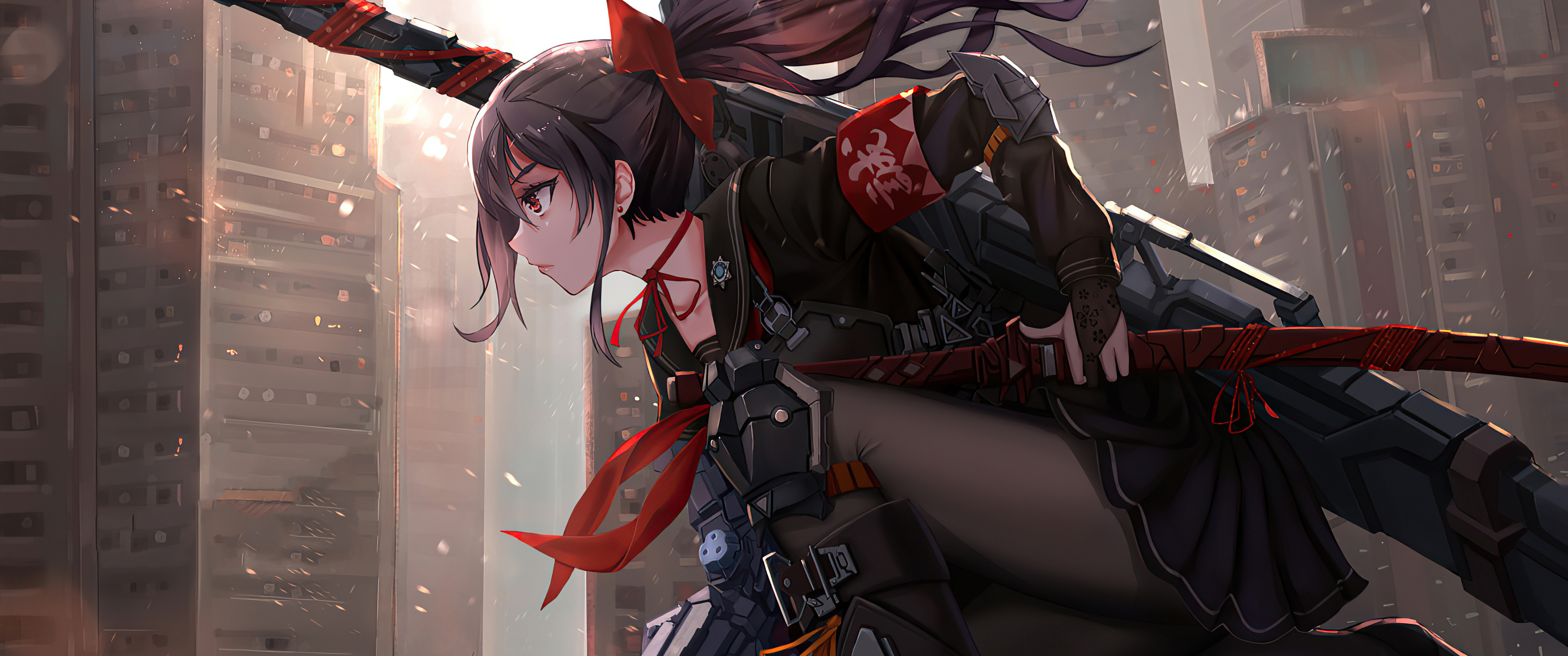 Anime Cyber Arm Sword Girl 4k UltraWide Quad HD 1440P , HD 4k Wallpaper, Image, Background, Photos and Picture