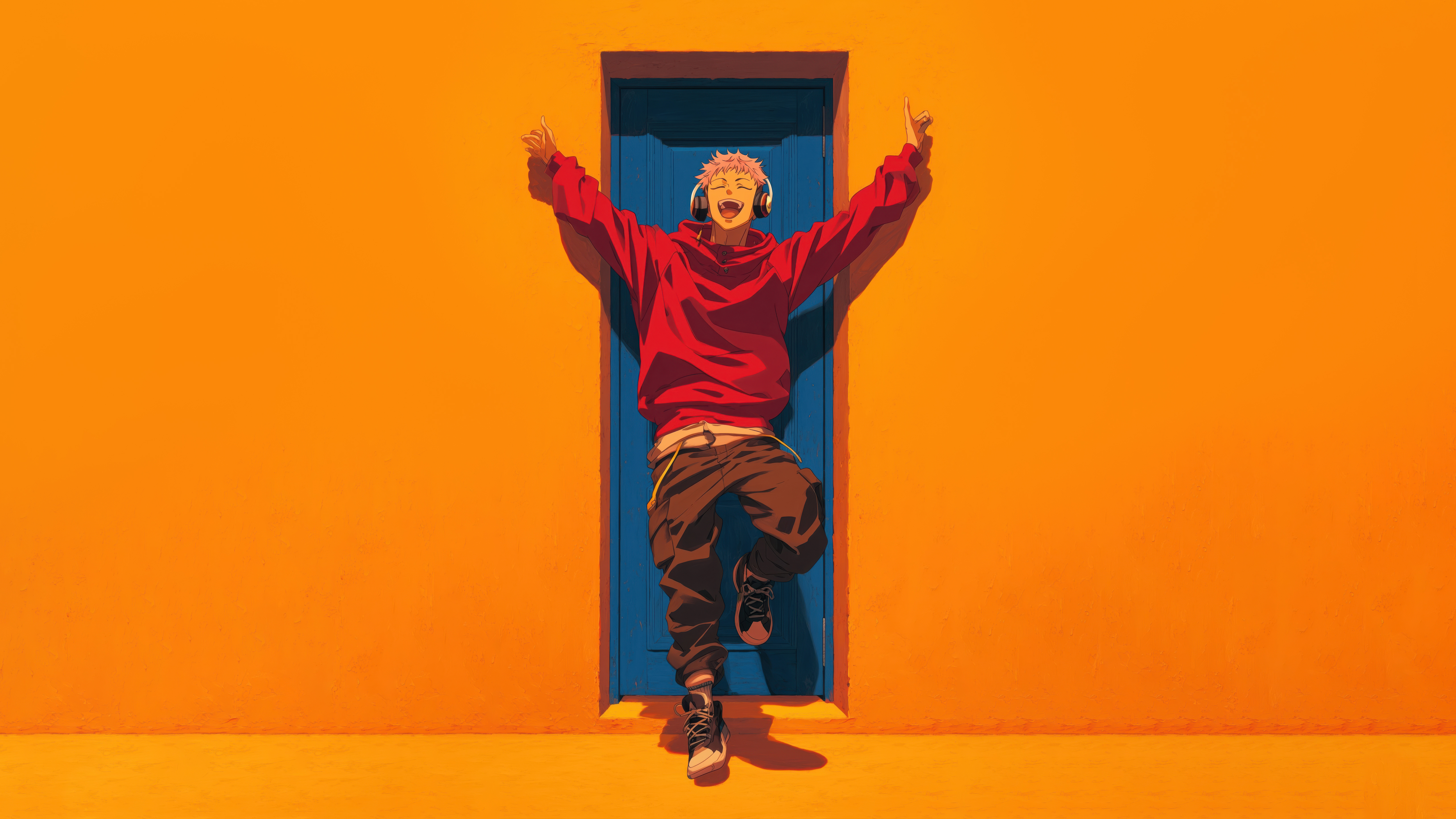 Jujutsu Kaisen Vibrant Orange Anime Wallpaper, HD Anime Wallpaper, 4k Wallpaper, Image, Background, Photos and Picture