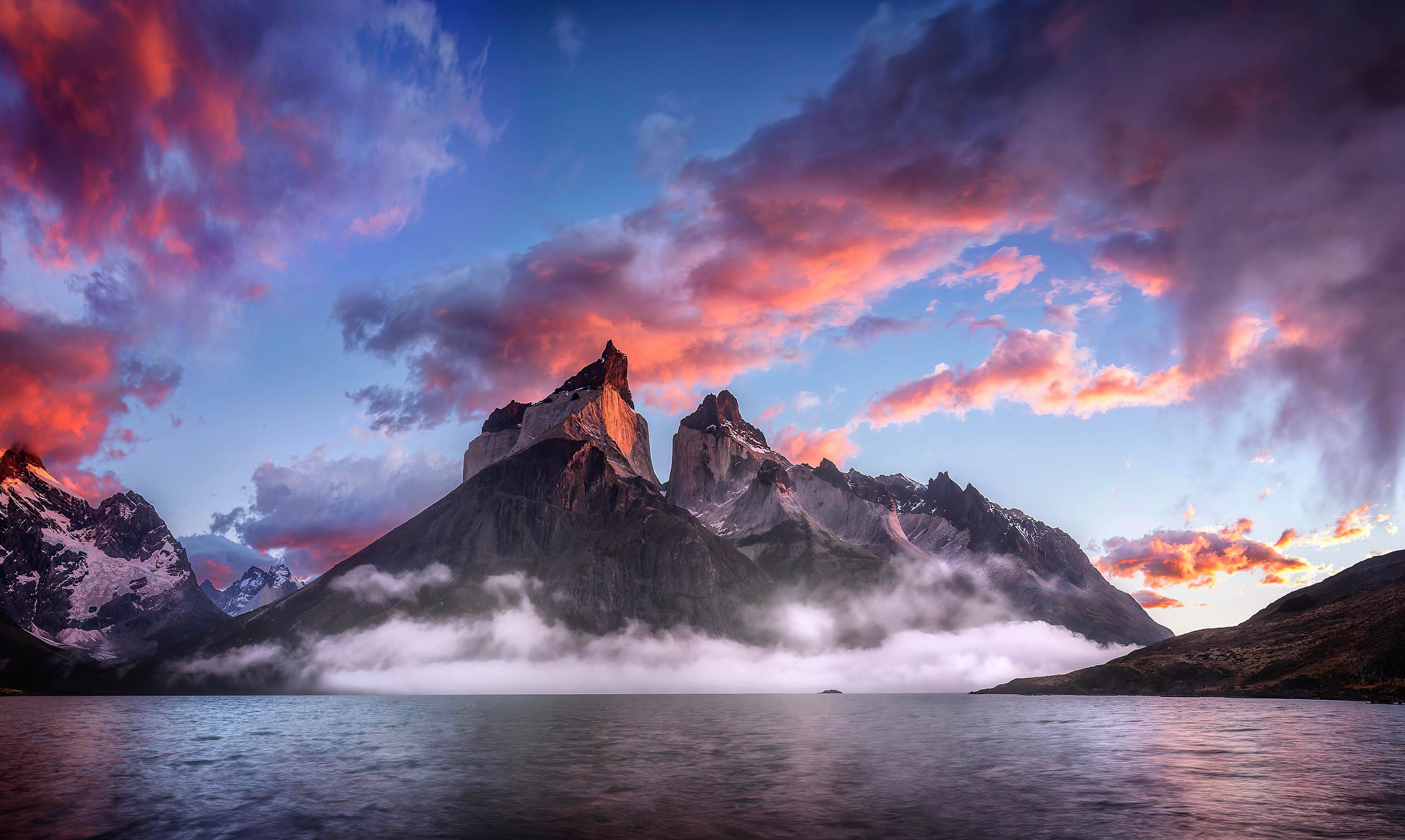 Clouds Rock Mountains Landscape 4k UltraWide Quad HD 1440P , HD 4k Wallpaper, Image, Background, Photos and Picture