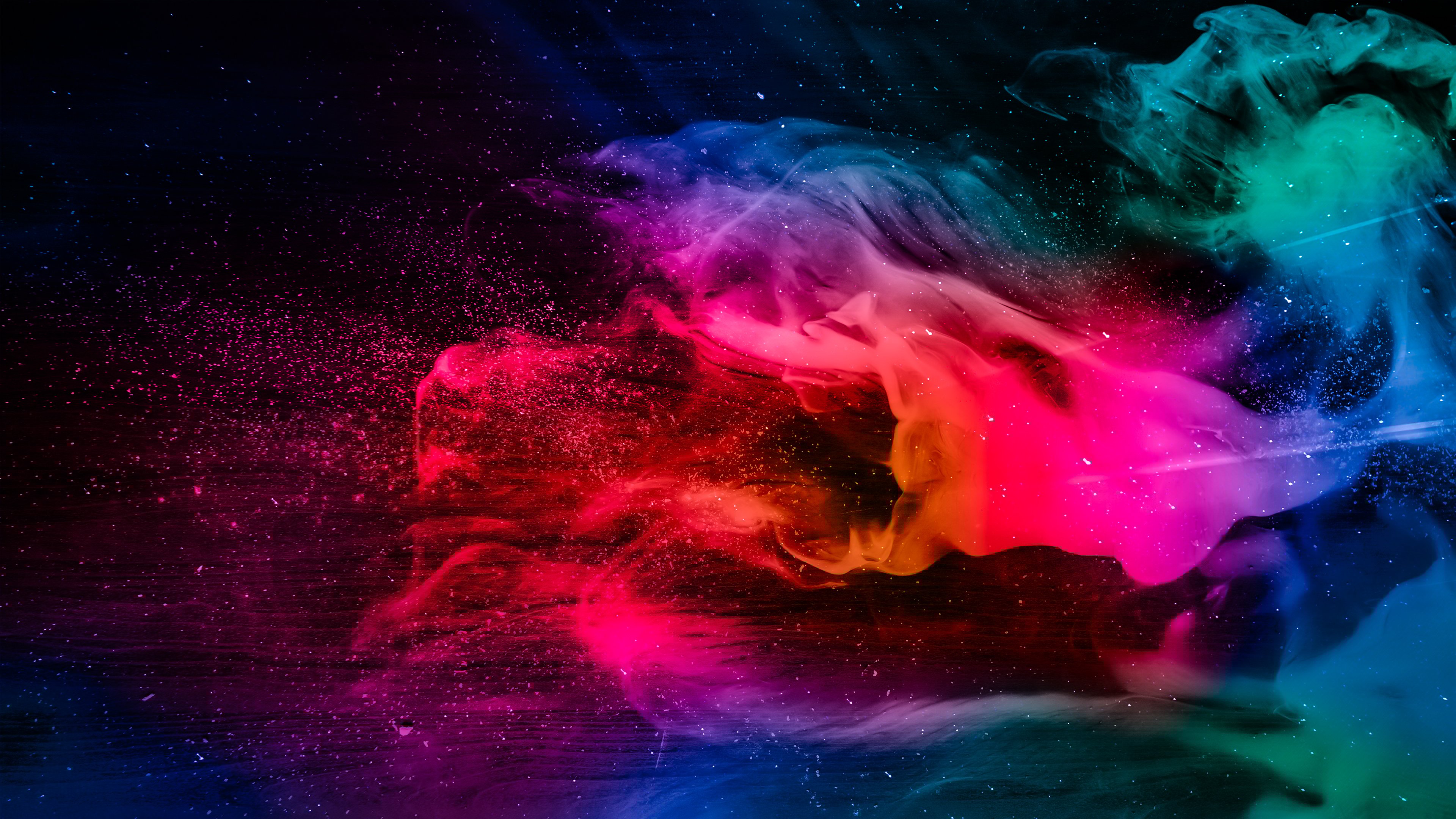 Colorful smoke Wallpaper 4k for Desktop