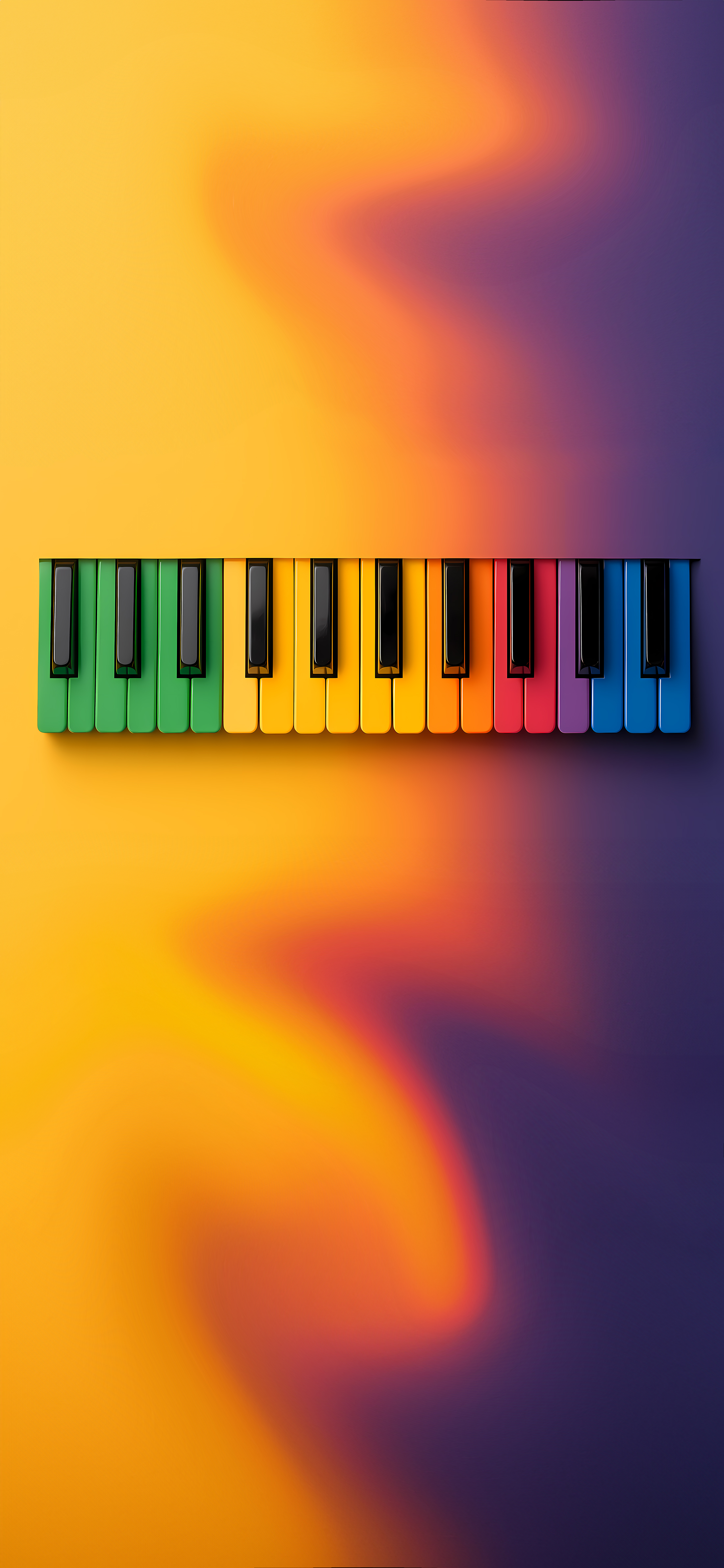 iPhone Wallpaper 4K. Colorful abstract swirls