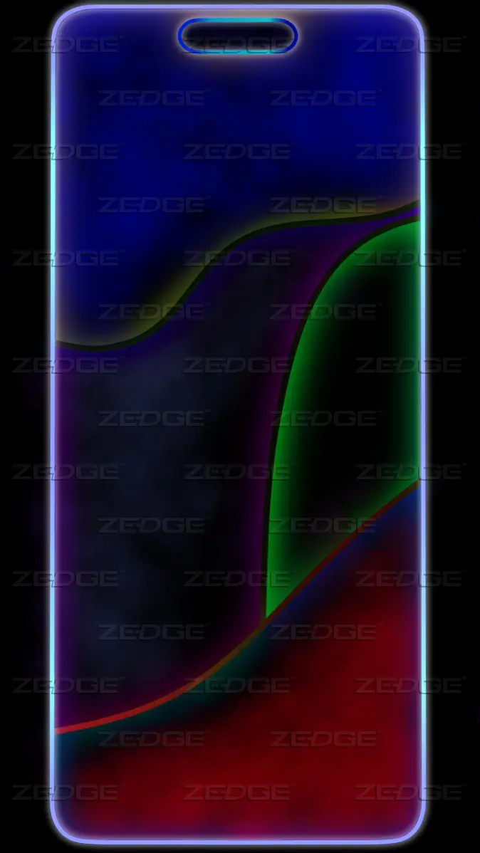 iPhone 15 Border neon wallpaper