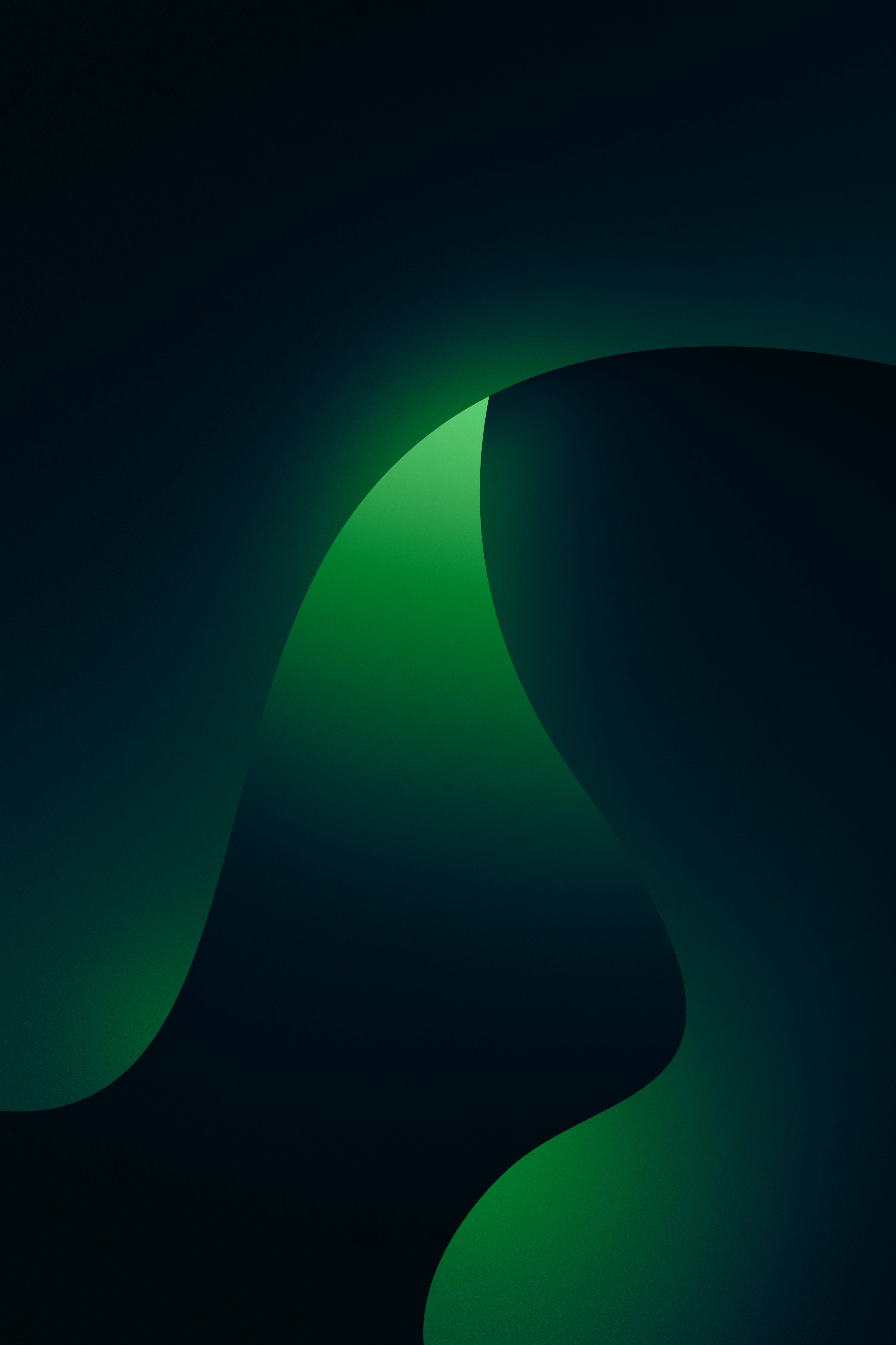 A dark green background with a curved curve photo