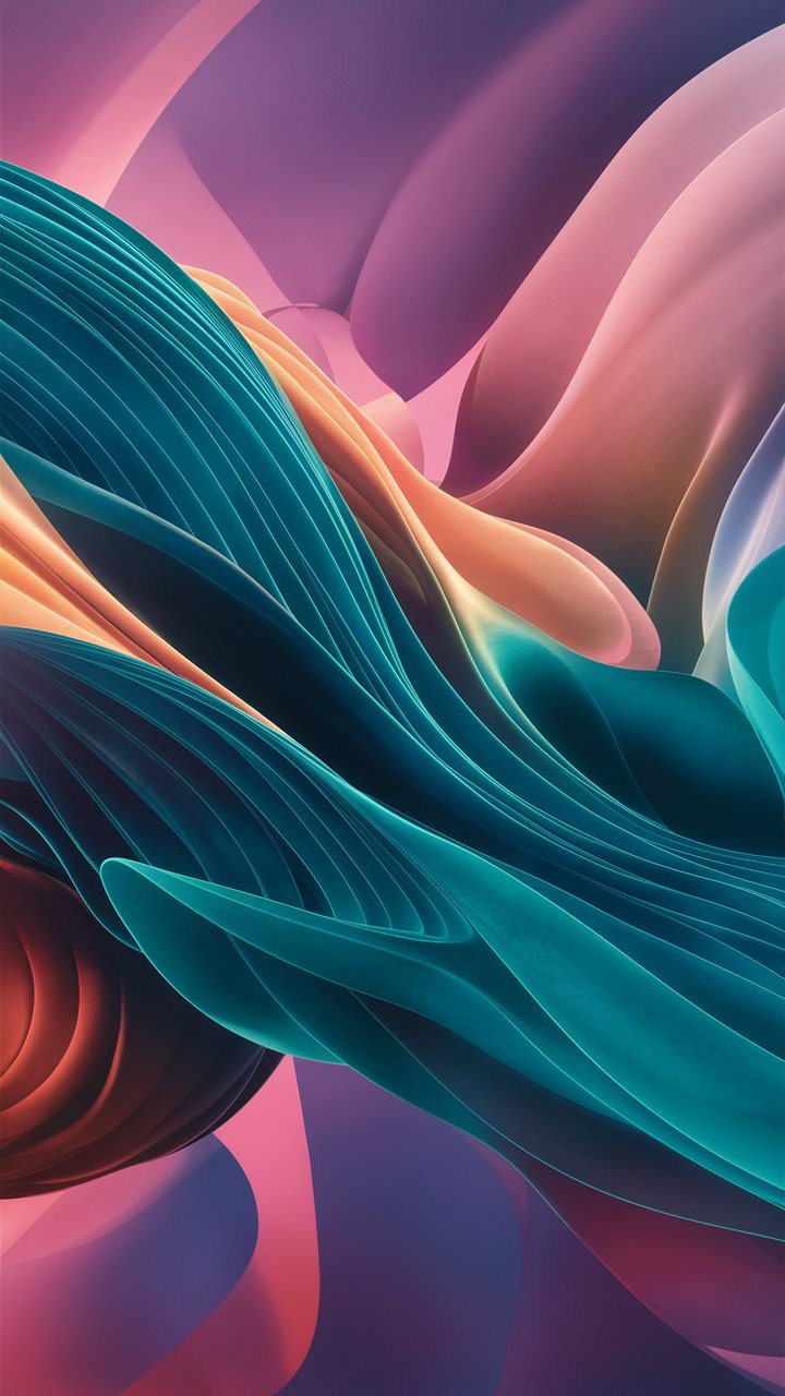 iPhone Aesthetic Mobile Wallpaper: Abstract and Gradient Edition Nimo AI
