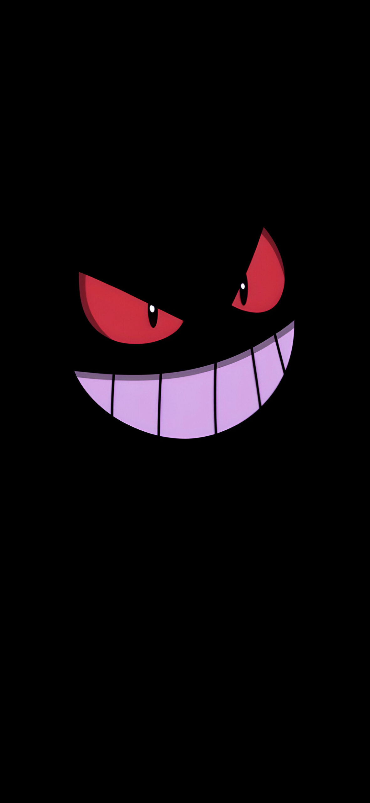 Pokemon Gengar Spooky Smile Black Wallpaper