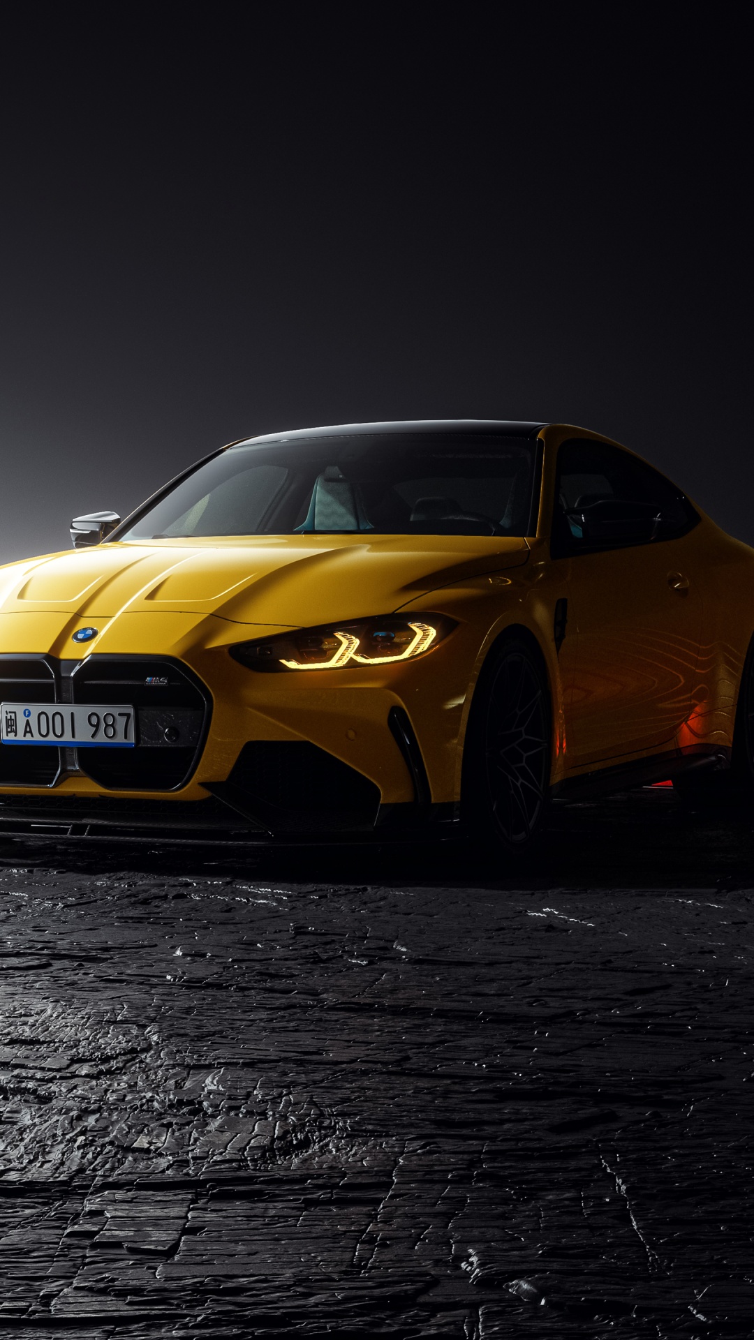 BMW M4 Competition Wallpaper 4K, Dark background, 5K