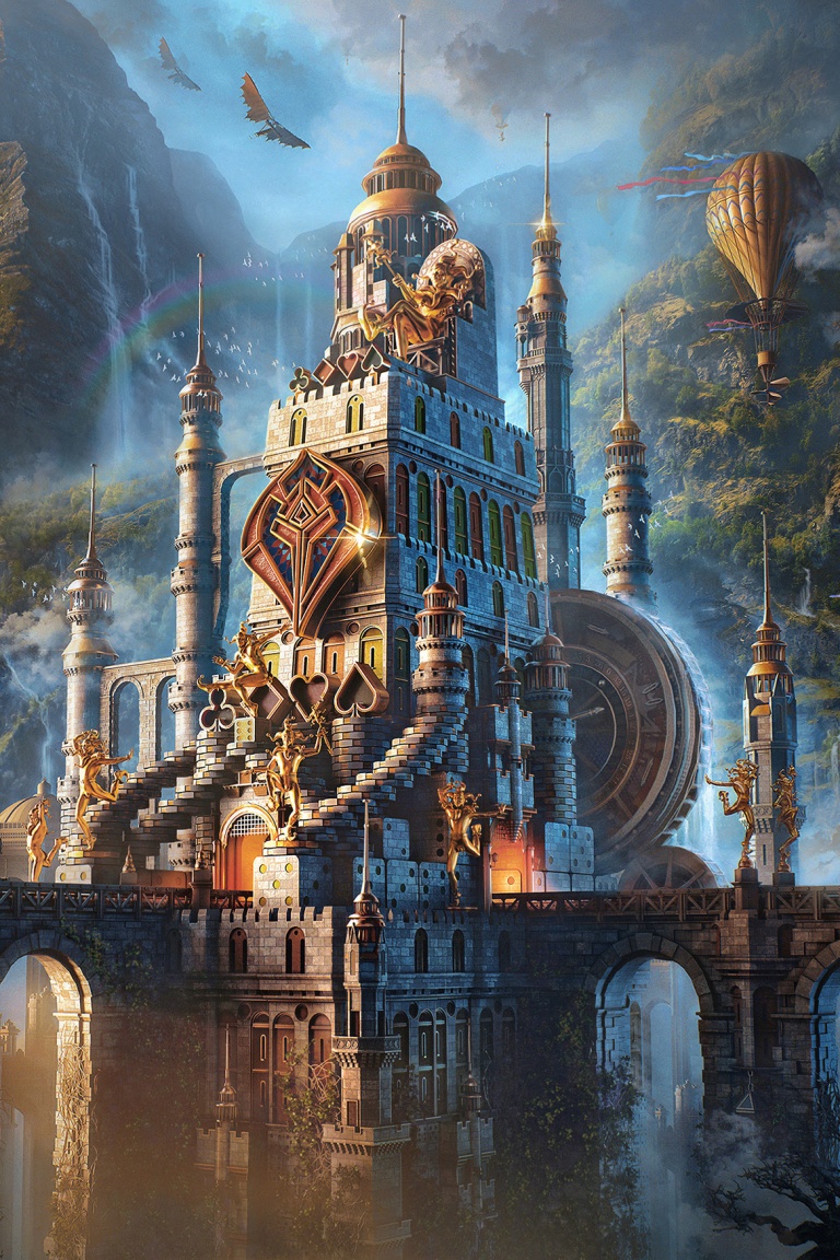 Beautiful Fantasy Castle 4K UHD Wallpaper for UltraHD Desktop and TV, Smartphone and Tablet Devices