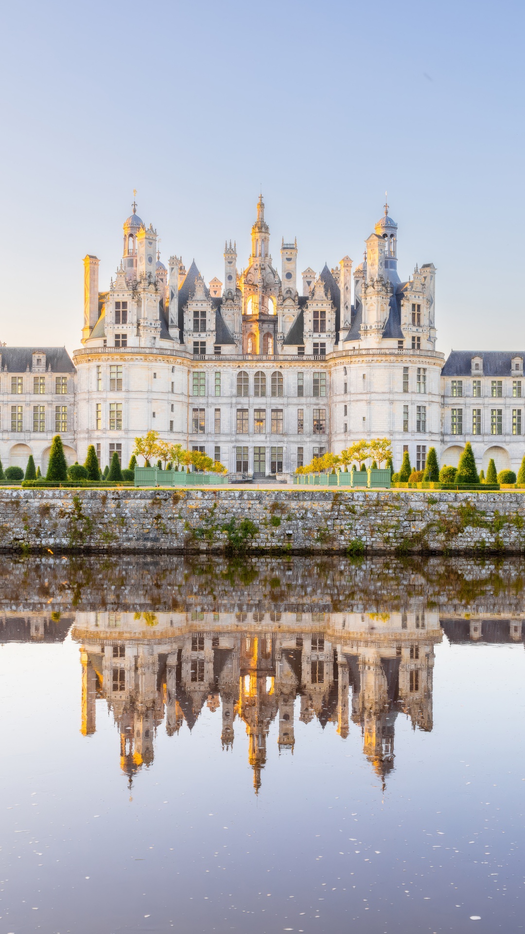Chambord Castle Wallpaper 4K, France, Ancient architecture