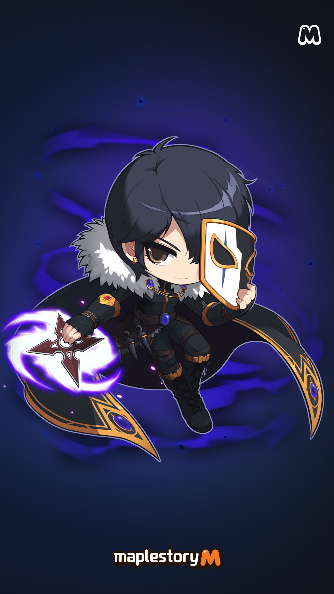 Mobile Wallpaper Image Night Walker, Thunder Breaker, Wind Archer, and Blaze Wizard