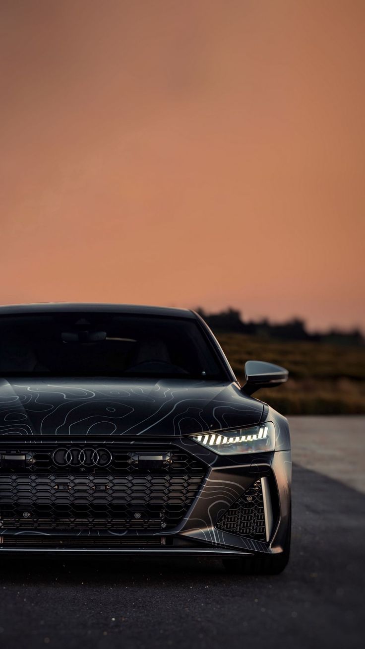 Wallpaper car, audi, black, pattern, sunset, Cars 4K by ♡ HeyNasti ♡. Download wallpaper car, audi, black, pattern, sunset for free