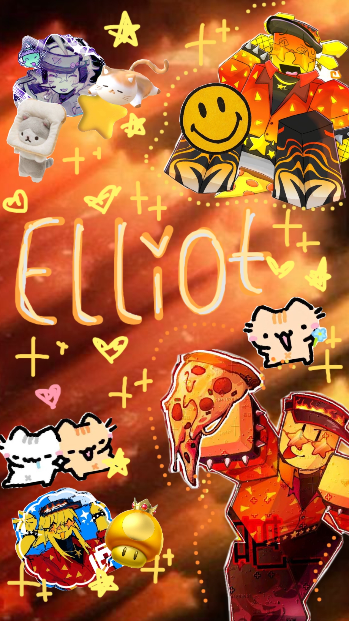 I made some goofy little wallpaper on :)