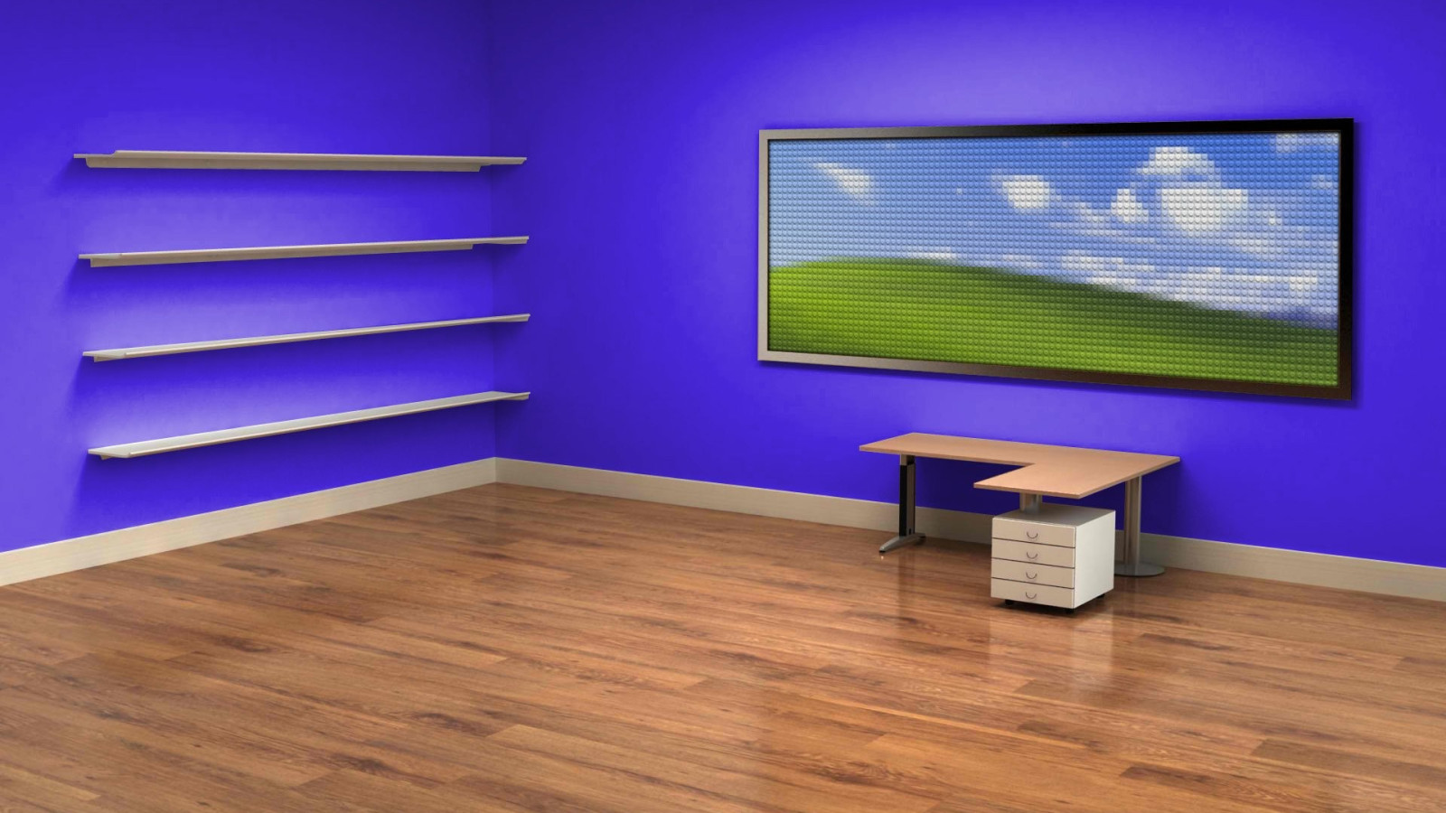 Empty Bookshelf Background Wallpaper 126260