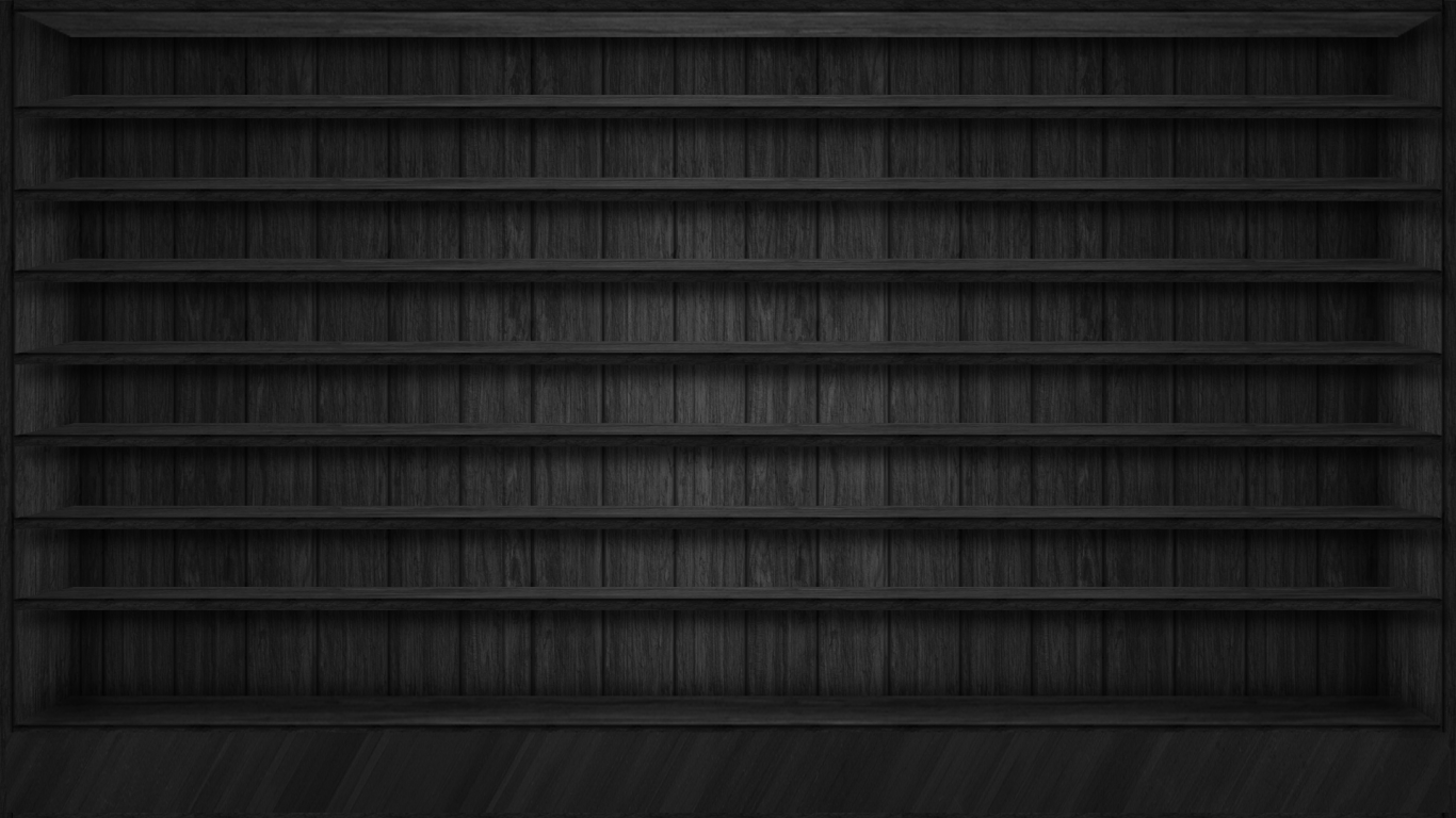 Empty Bookshelf Desktop HD Wallpaper 126264