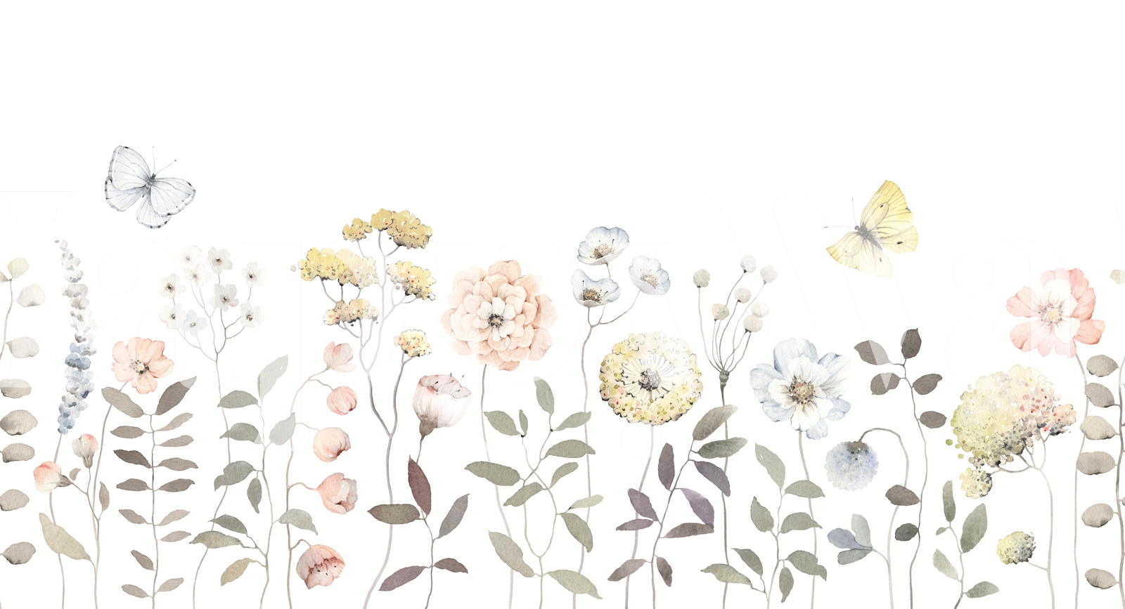 Delicate Floral Dreams Wallpaper