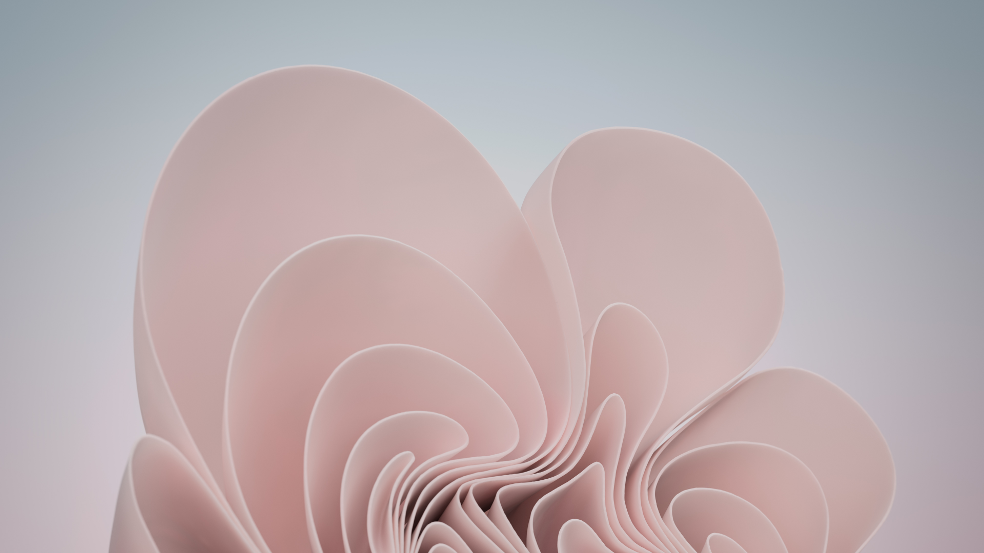Windows 11 Light pink Abstract Stock 4K Wallpaper