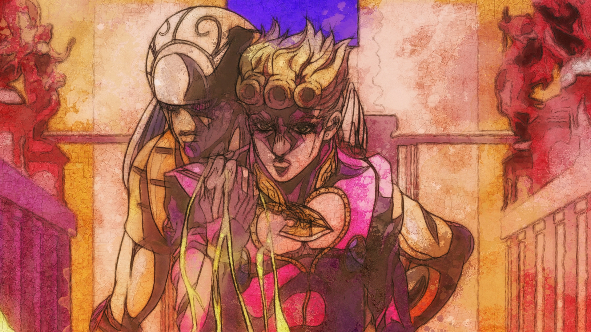Download Giorno Giovanna Anime Jojo's Bizarre Adventure HD Wallpaper