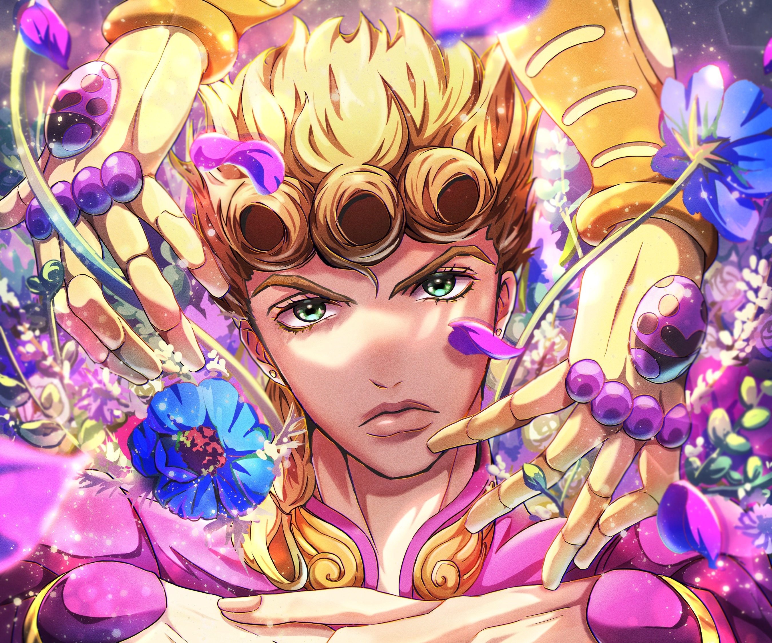 Download Gold Experience (Jojo's Bizarre Adventure) Giorno Giovanna Anime Jojo's Bizarre Adventure HD Wallpaper