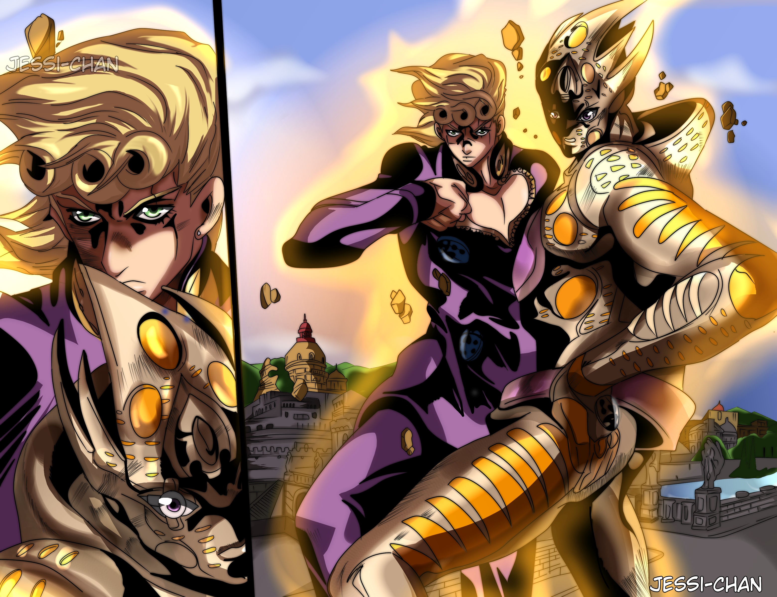 Download Giorno Giovanna Anime Jojo's Bizarre Adventure Image