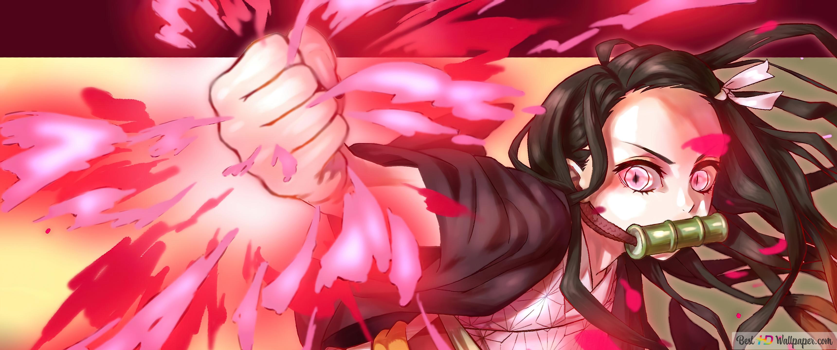 Demon Slayer Kamado Half Demon 4K wallpaper download