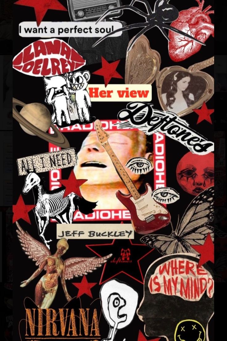 Nirvana, Radiohead, Jeff Buckley, Lana del rey, Deftones iPhone wallpaper