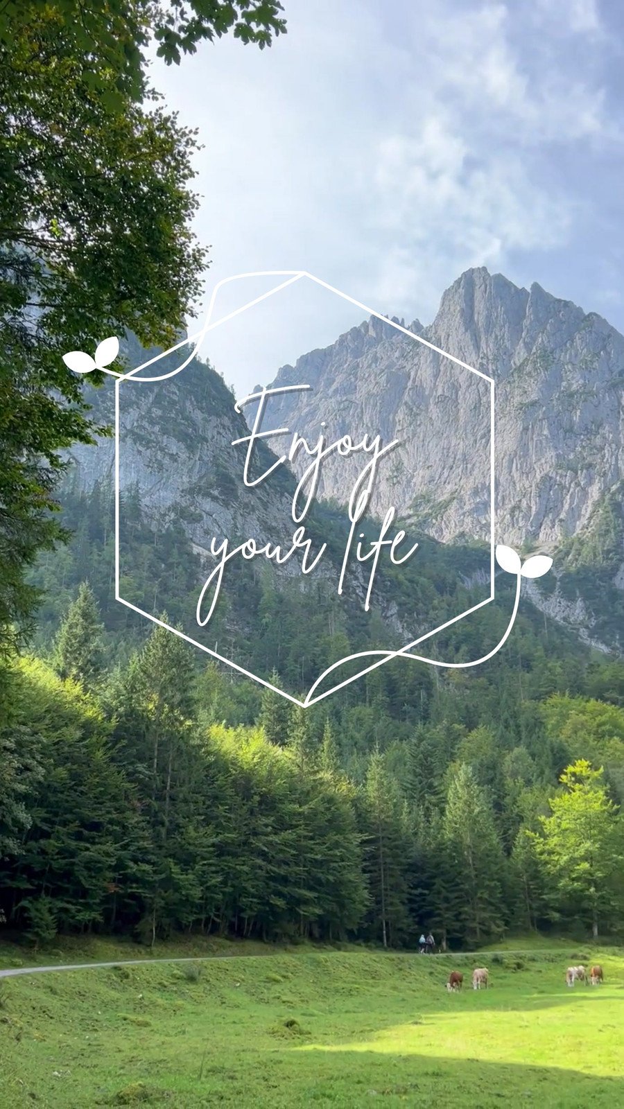 Green Nature Aesthetic Quotes Mobile Video