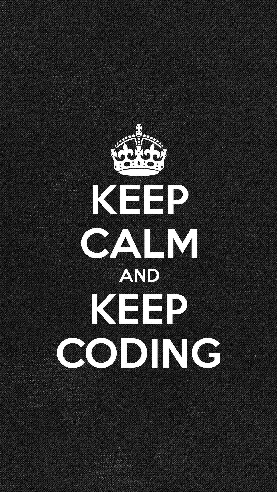 Download Programming iPhone Keep Calm And Keep Coding Wallpaper