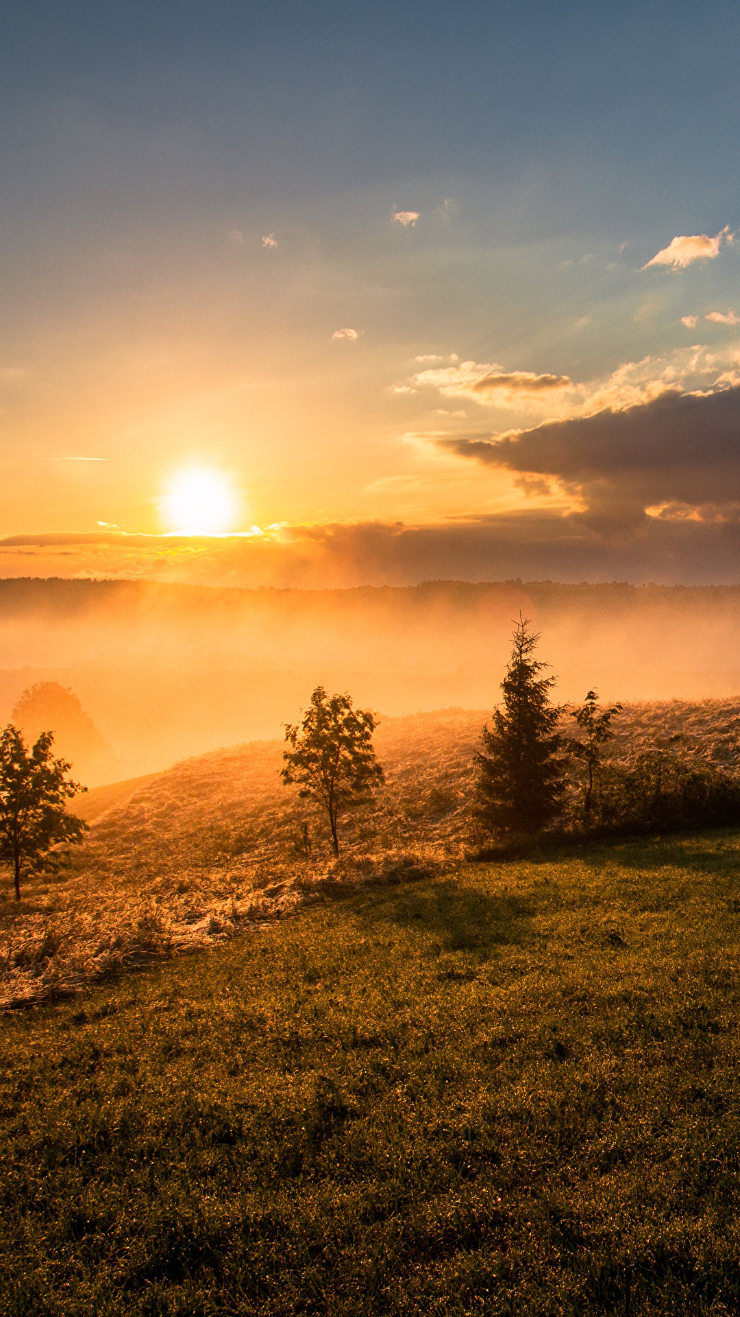 Desktop Wallpaper Sun Nature Sky Sunrises and sunsets 1080x1920