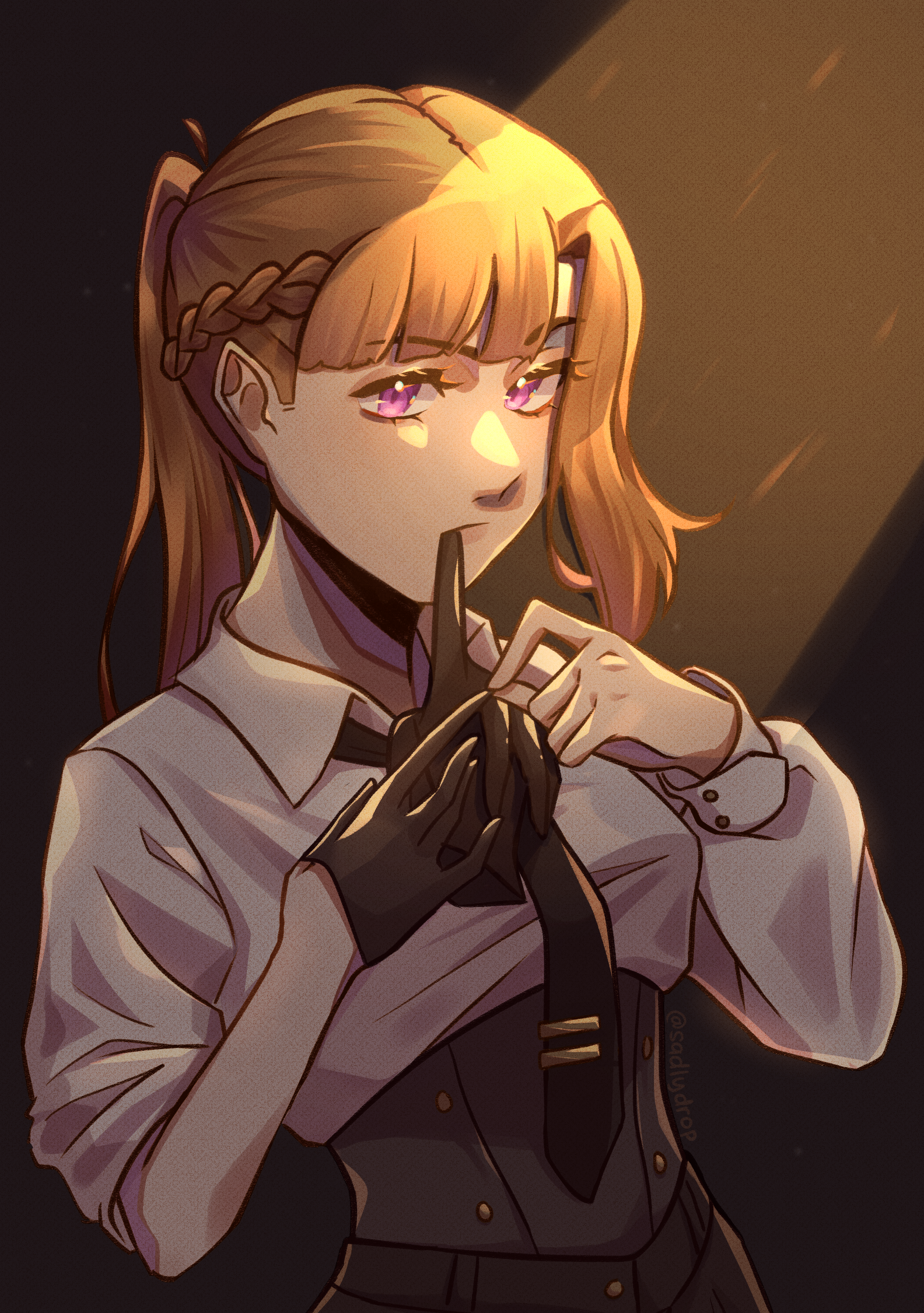 Mafia Boss Sara!! redraw after 3 years.; 2nd pic is the old version