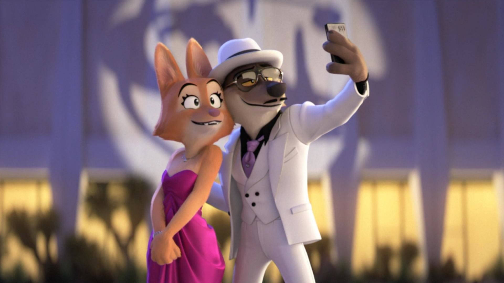 Download The Bad Guys Wolf With Diane Foxington Wallpaper