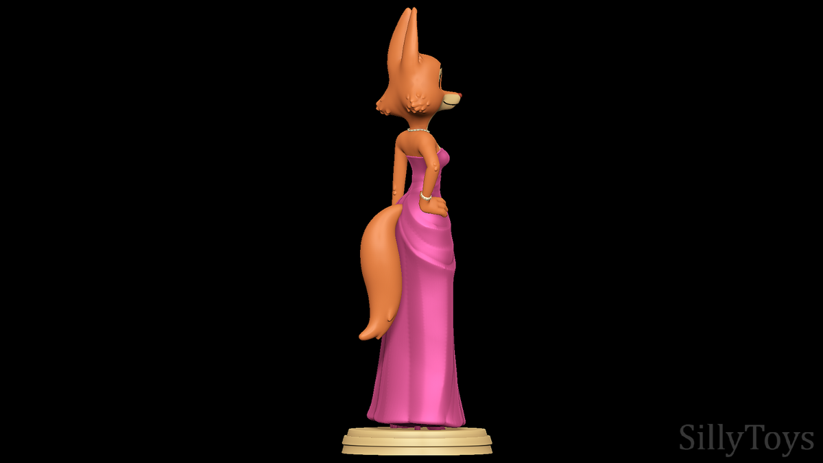 Diane Foxington Figure, 3D Painted Figures, Action Figurines, Gift Figurine