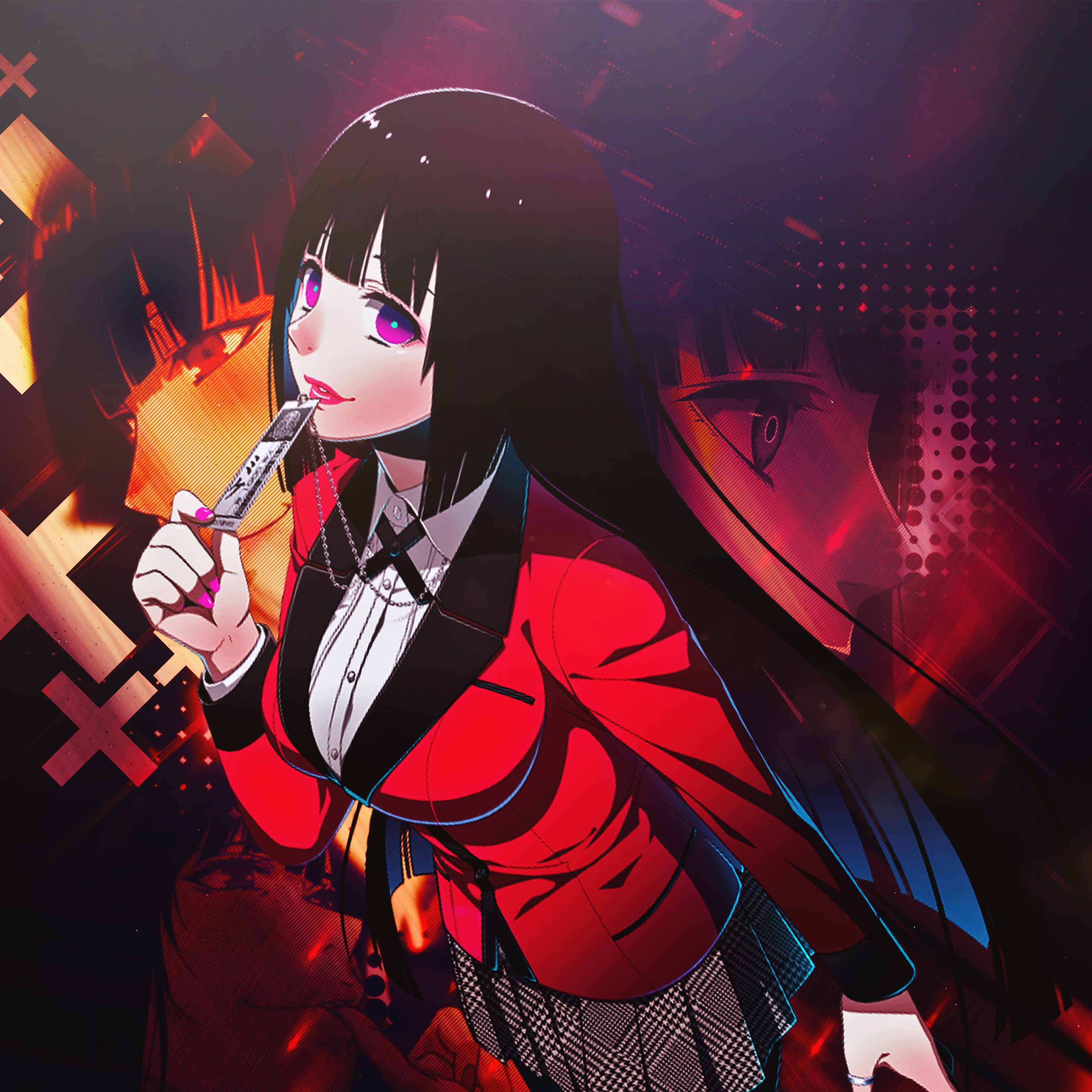 Jabami Yumeko Kakegurui Anime Girl 4k iPad Pro Retina Display , HD 4k Wallpaper, Image, Background, Photos and Picture