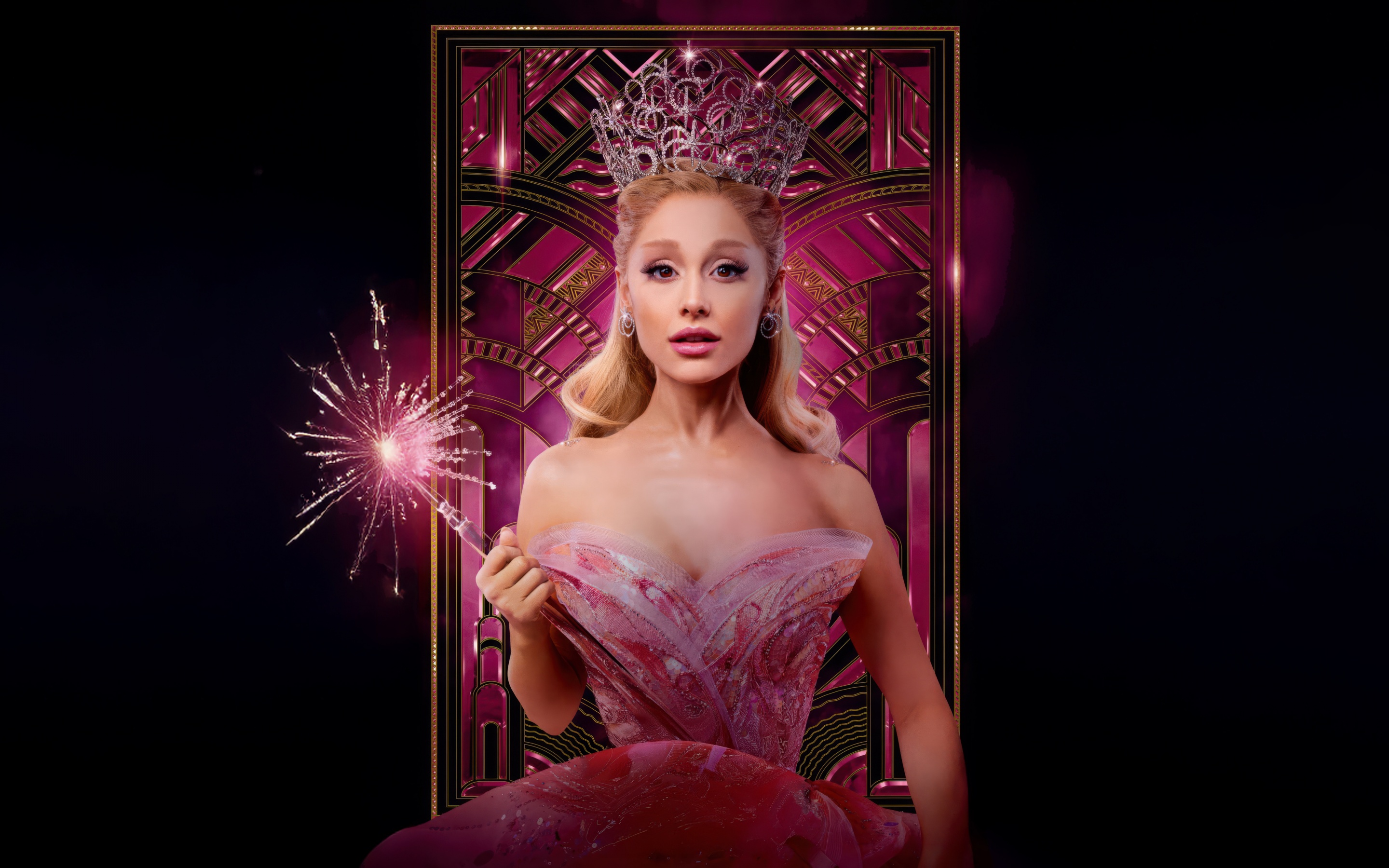 Glinda Wallpaper 4K, Ariana Grande, Wicked
