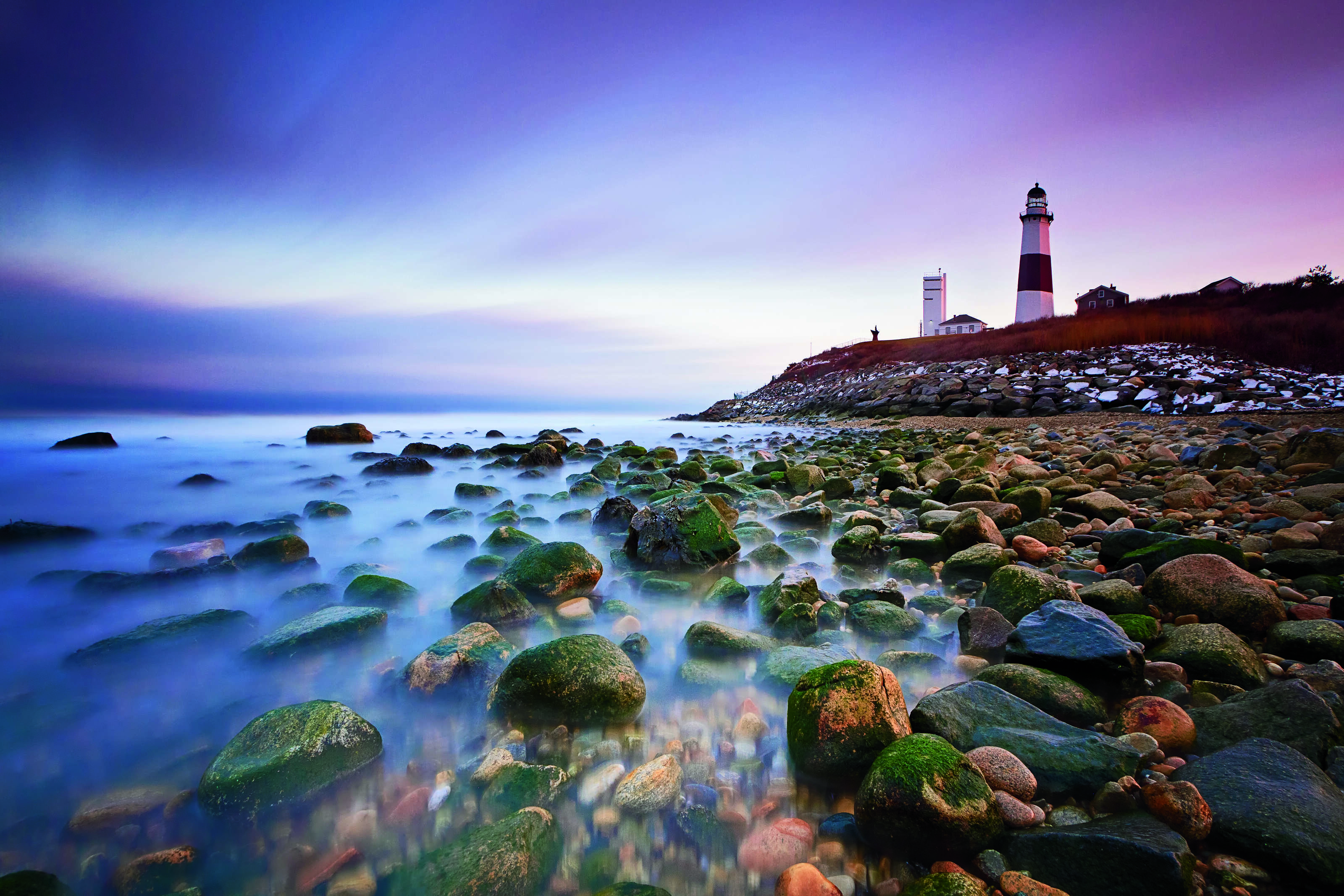 Montauk Point Sunset Wall Mural