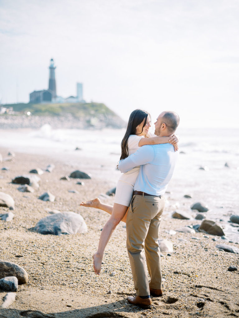 Montauk Engagement Photo. Kirstyn & Alec Schelling Photography