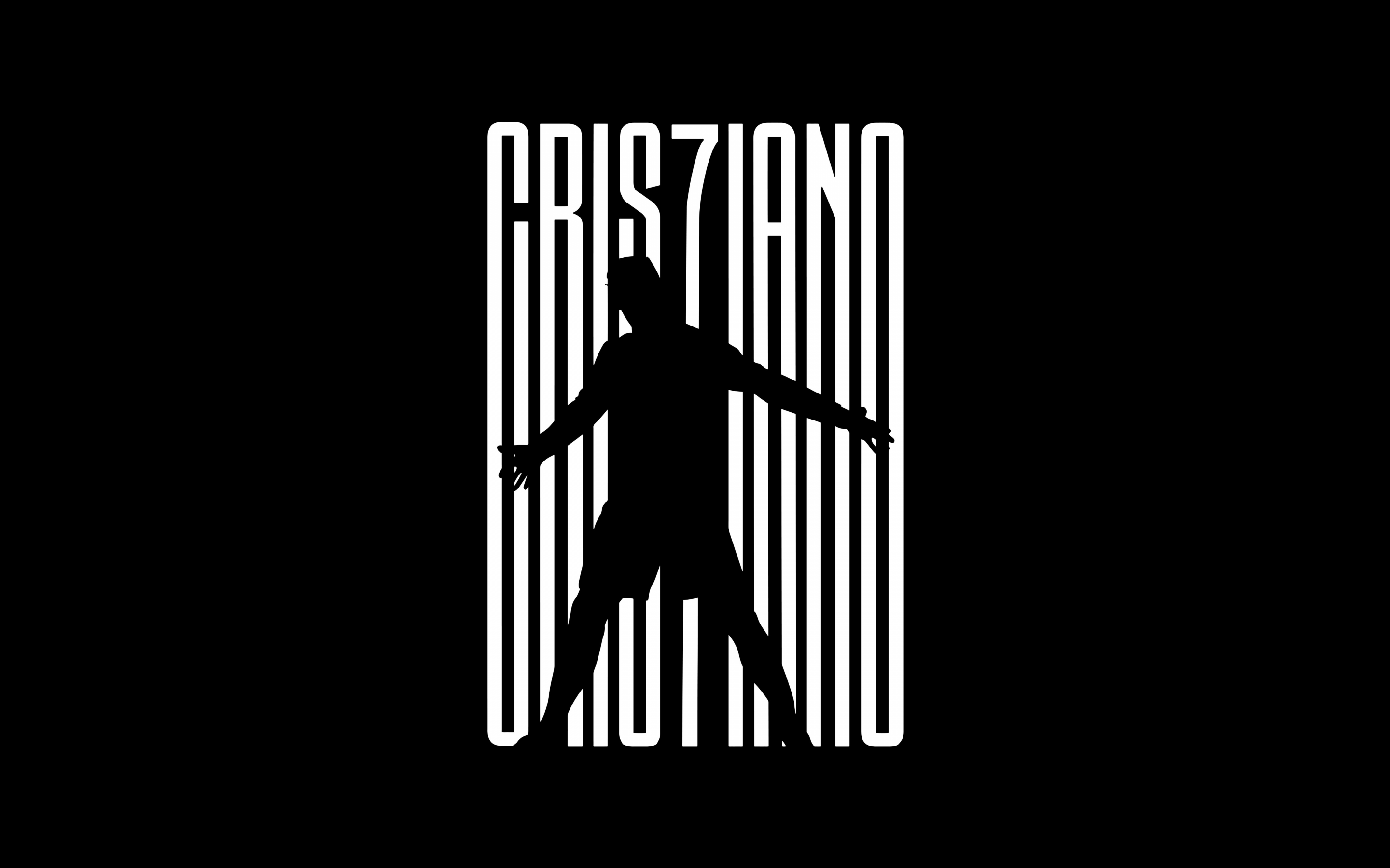 Cristiano Ronaldo Wallpaper 4K, Minimalist, Black background, 5K