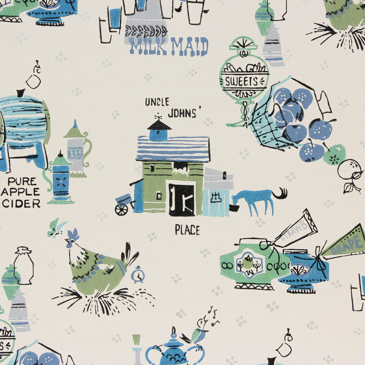 1940s Vintage Wallpaper Uncle John's Place